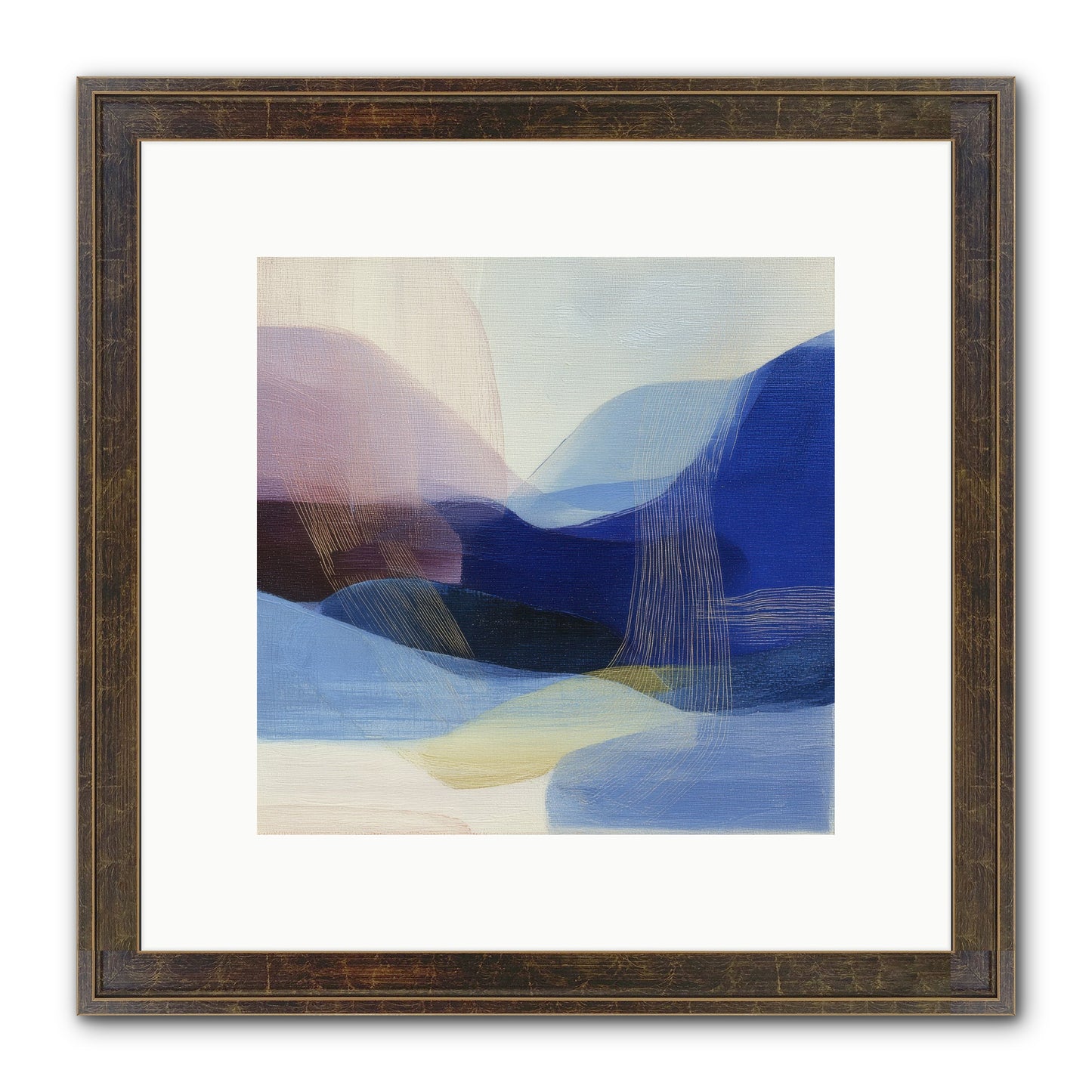 Phantom Bloom Framed Print - Slimwoods Black/Gold 10x10