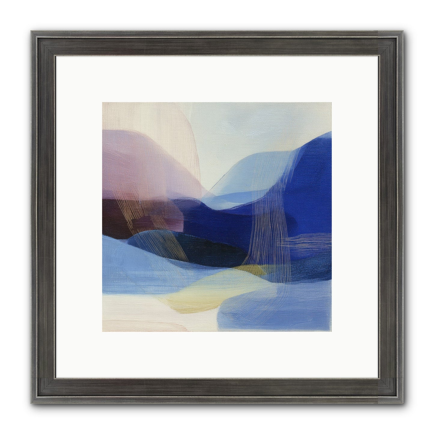 Phantom Bloom Framed Print - Slimwoods Black/Silver 10x10