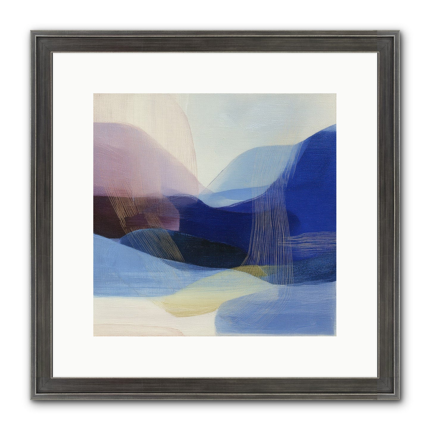 Phantom Bloom Framed Print - Slimwoods Black/Silver 12x12