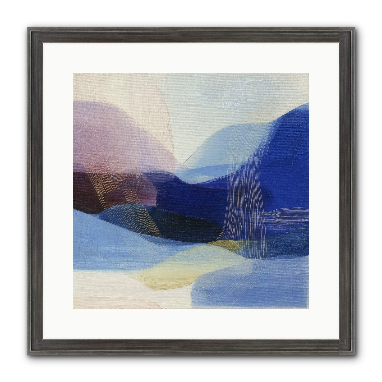 Phantom Bloom Framed Print - Slimwoods Black/Silver 16x16