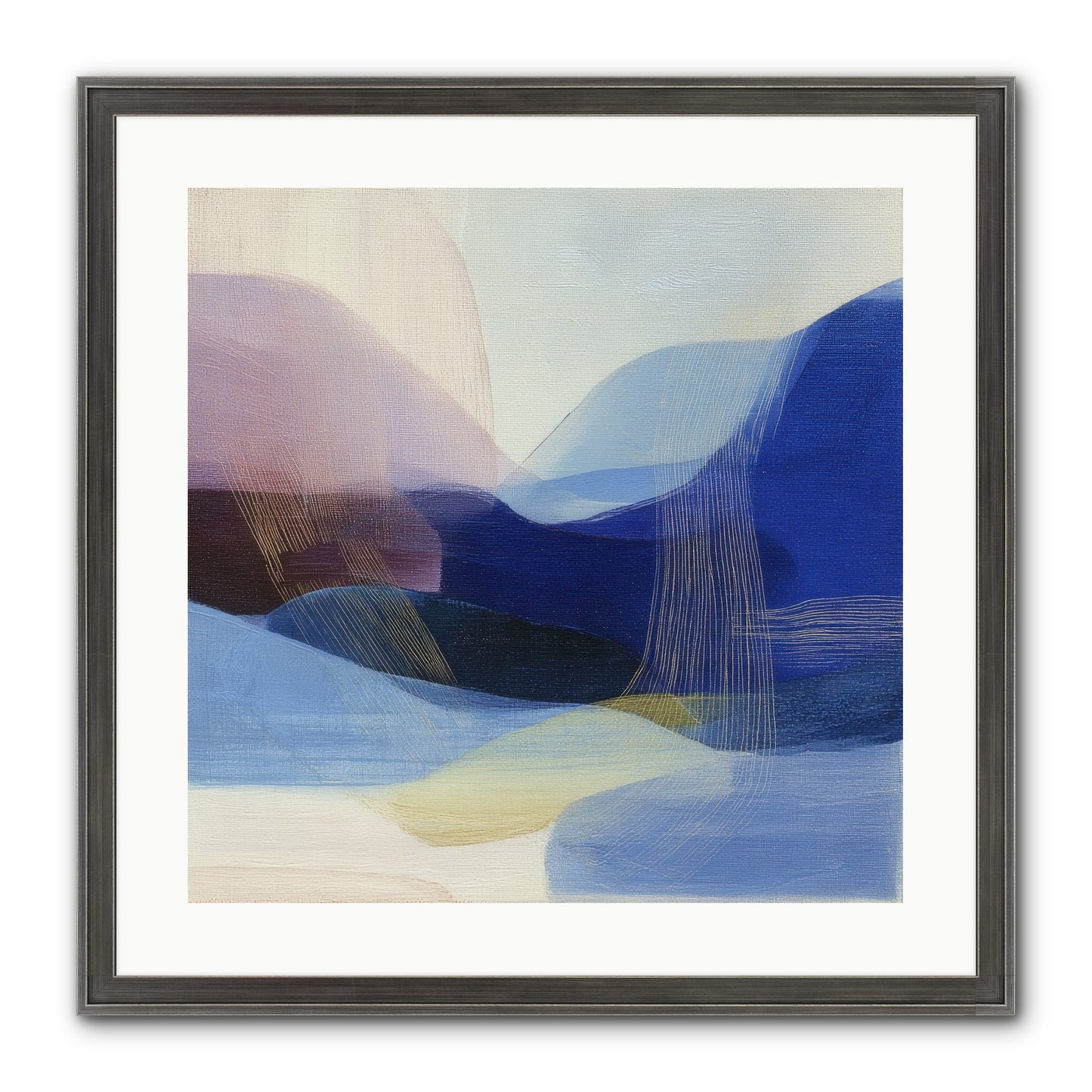 Phantom Bloom Framed Print - Slimwoods Black/Silver 20x20