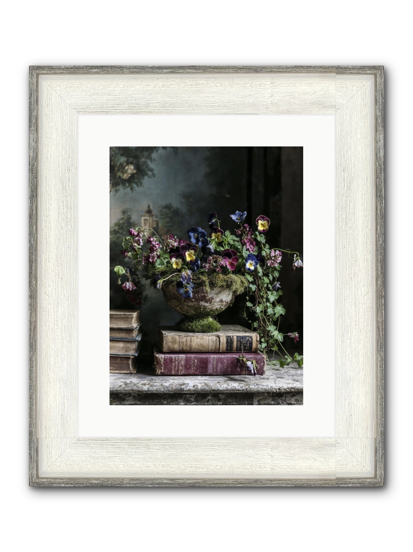 Piccadilly Pavilion Framed Print - Driftwood White 12x16