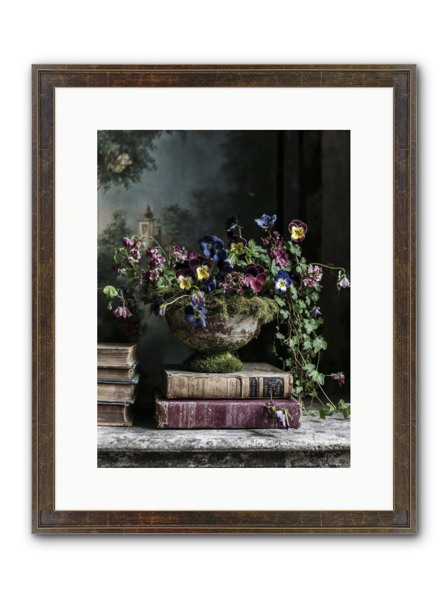 Piccadilly Pavilion Framed Print - Slimwoods Black/Gold 12x16