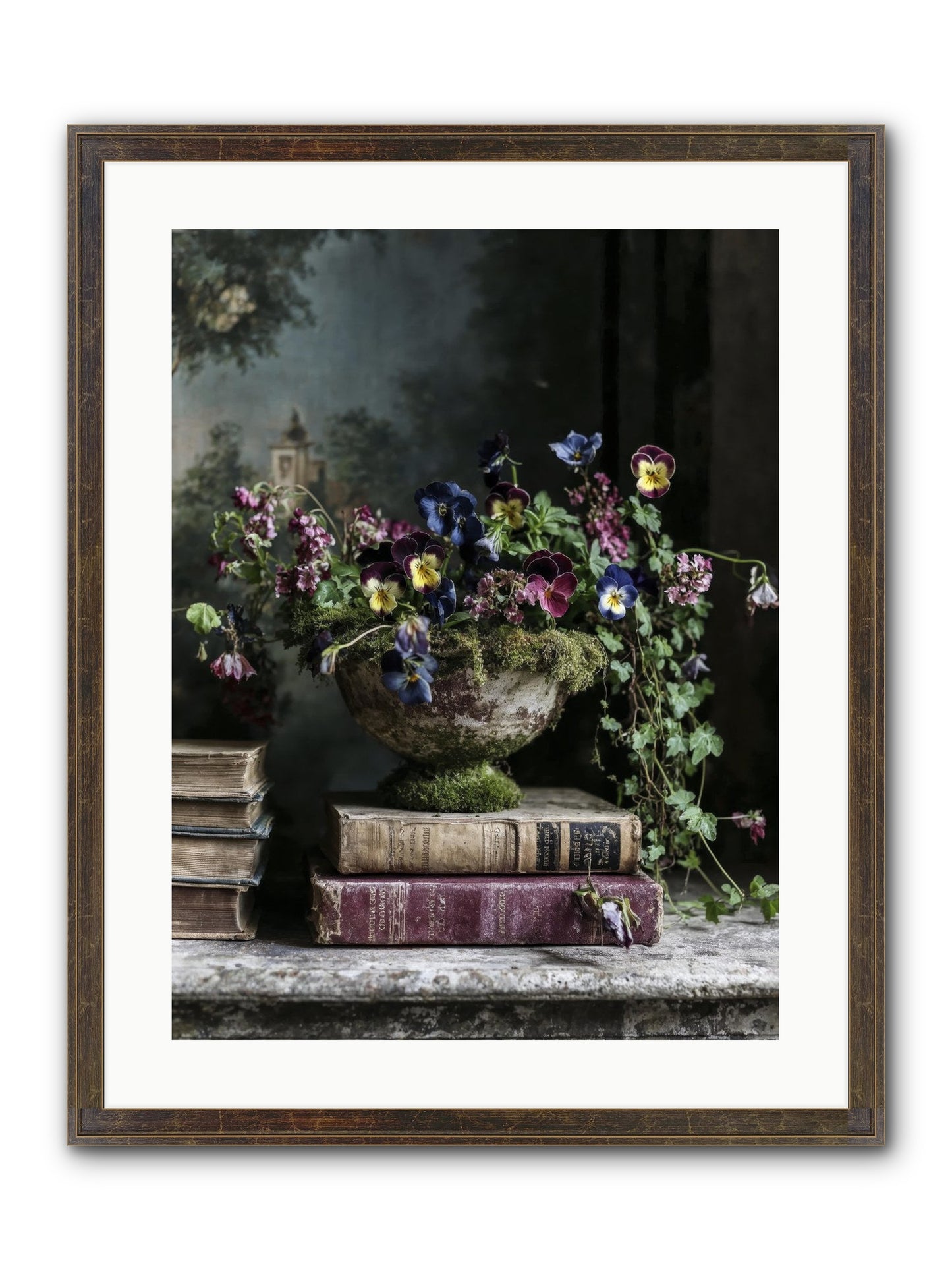 Piccadilly Pavilion Framed Print - Slimwoods Black/Gold 18x24