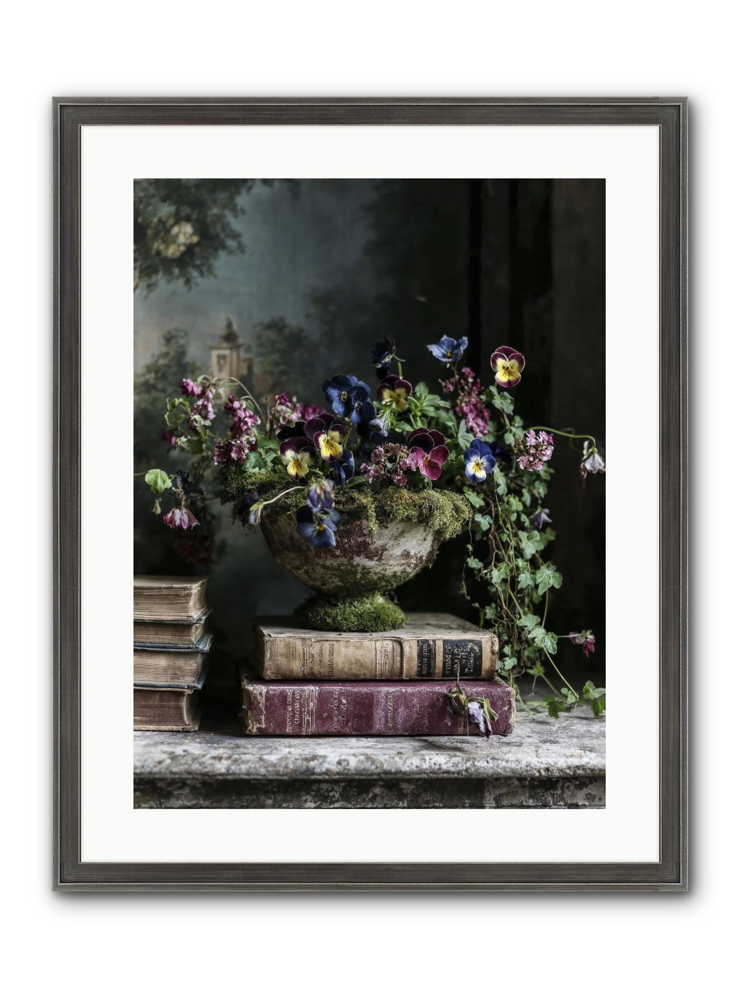 Piccadilly Pavilion Framed Print - Slimwoods Black/Silver 18x24