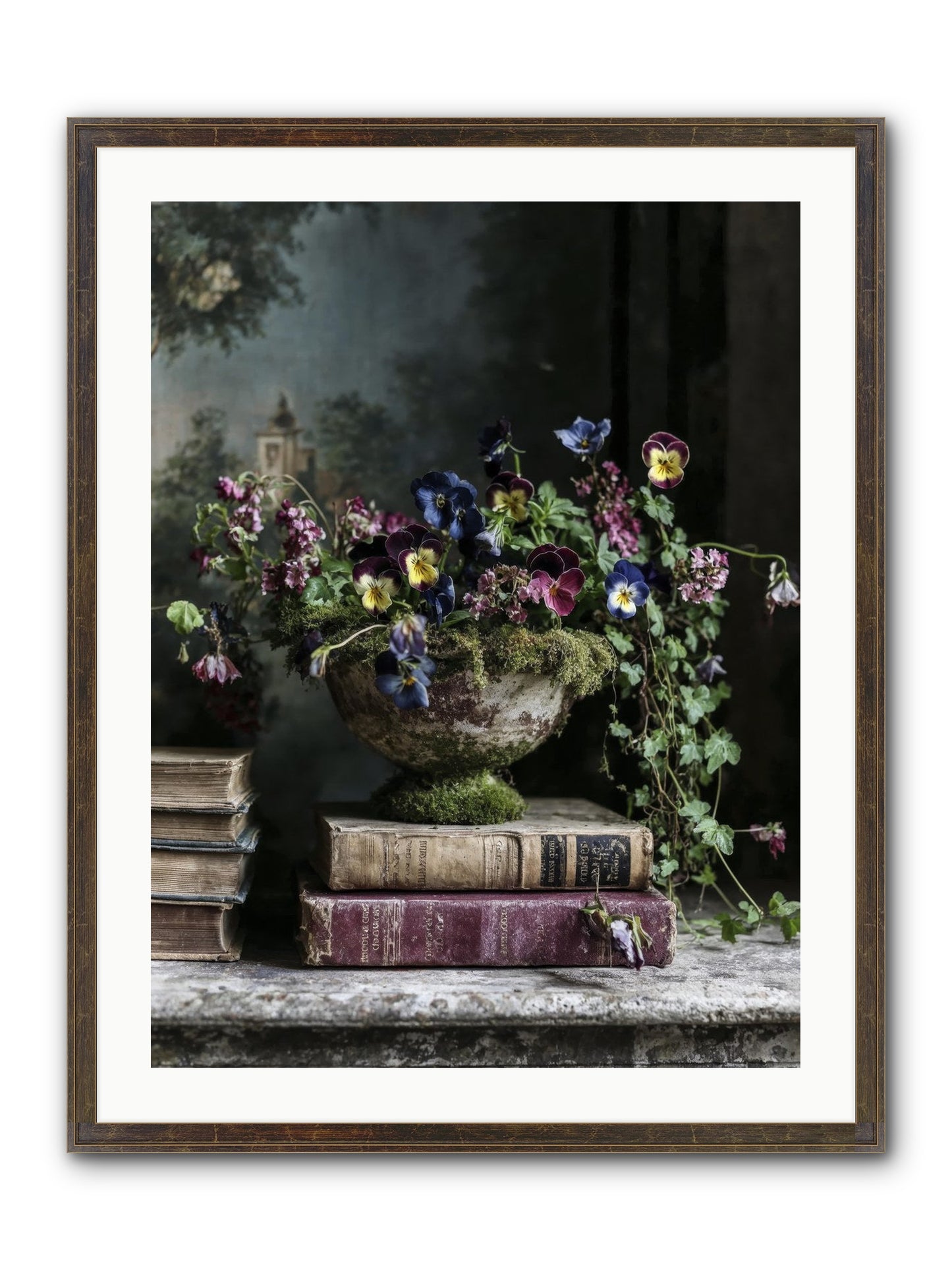 Piccadilly Pavilion Framed Print - Slimwoods Black/Gold 24x32