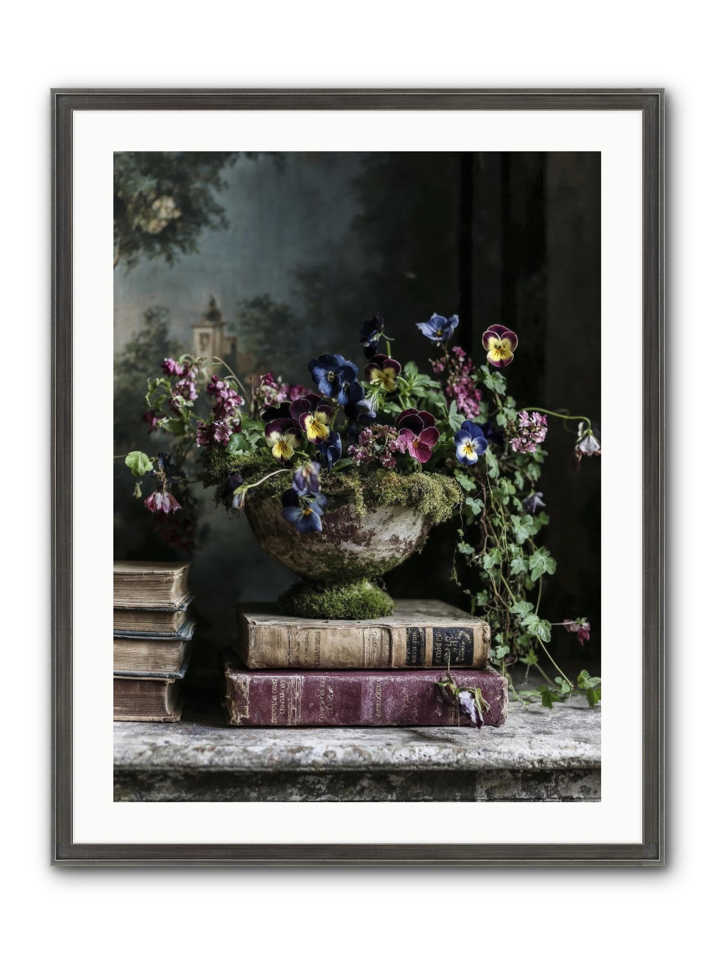 Piccadilly Pavilion Framed Print - Slimwoods Black/Silver 24x32