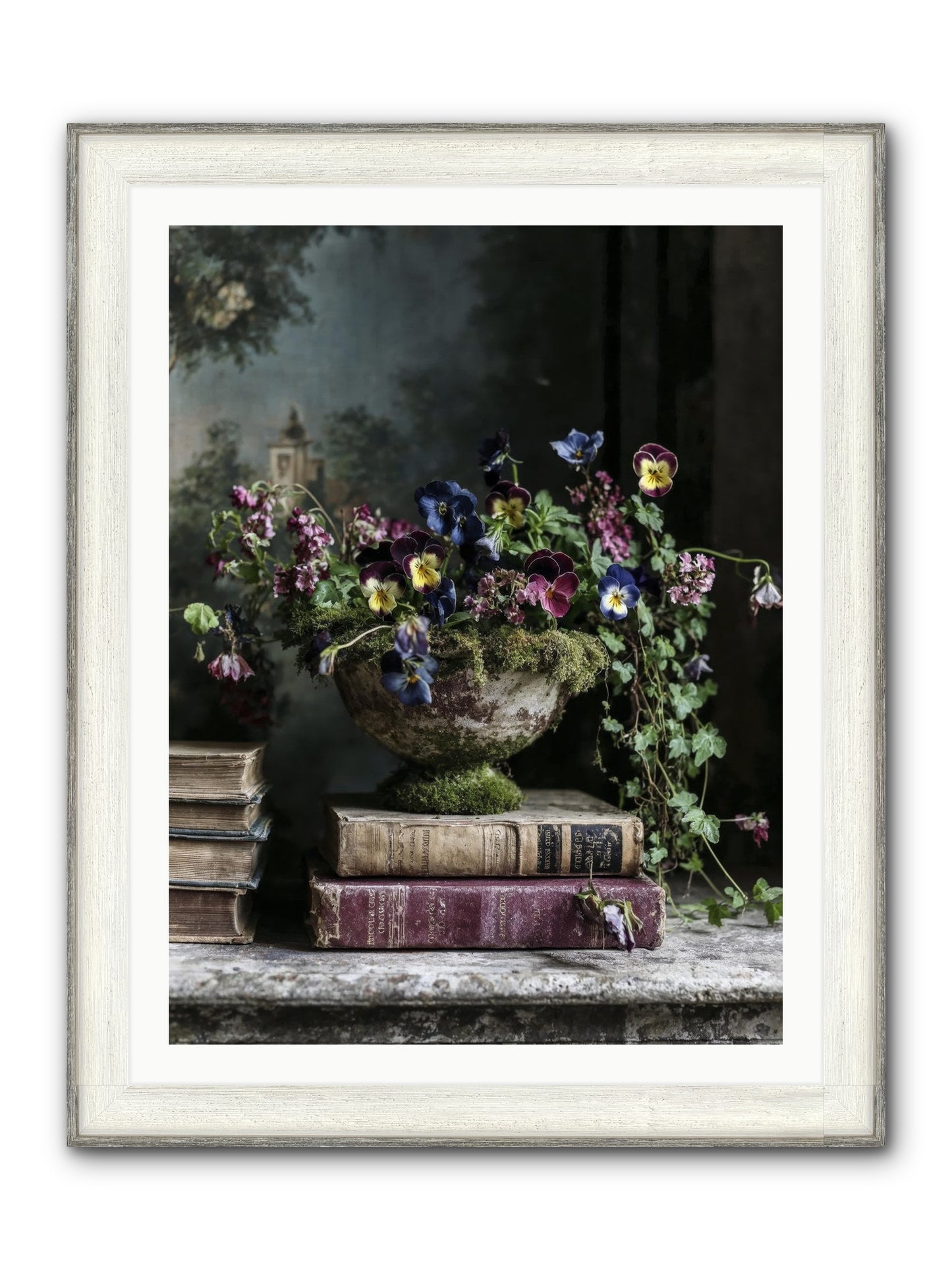 Piccadilly Pavilion Framed Print - Driftwood White 30x40