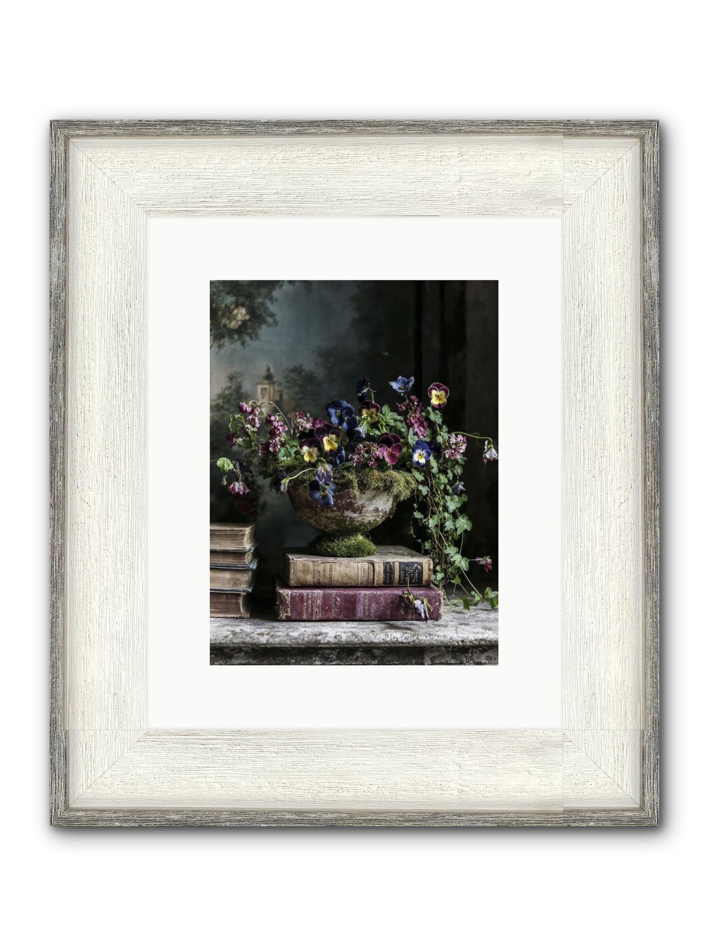 Piccadilly Pavilion Framed Print - Driftwood White 9x12