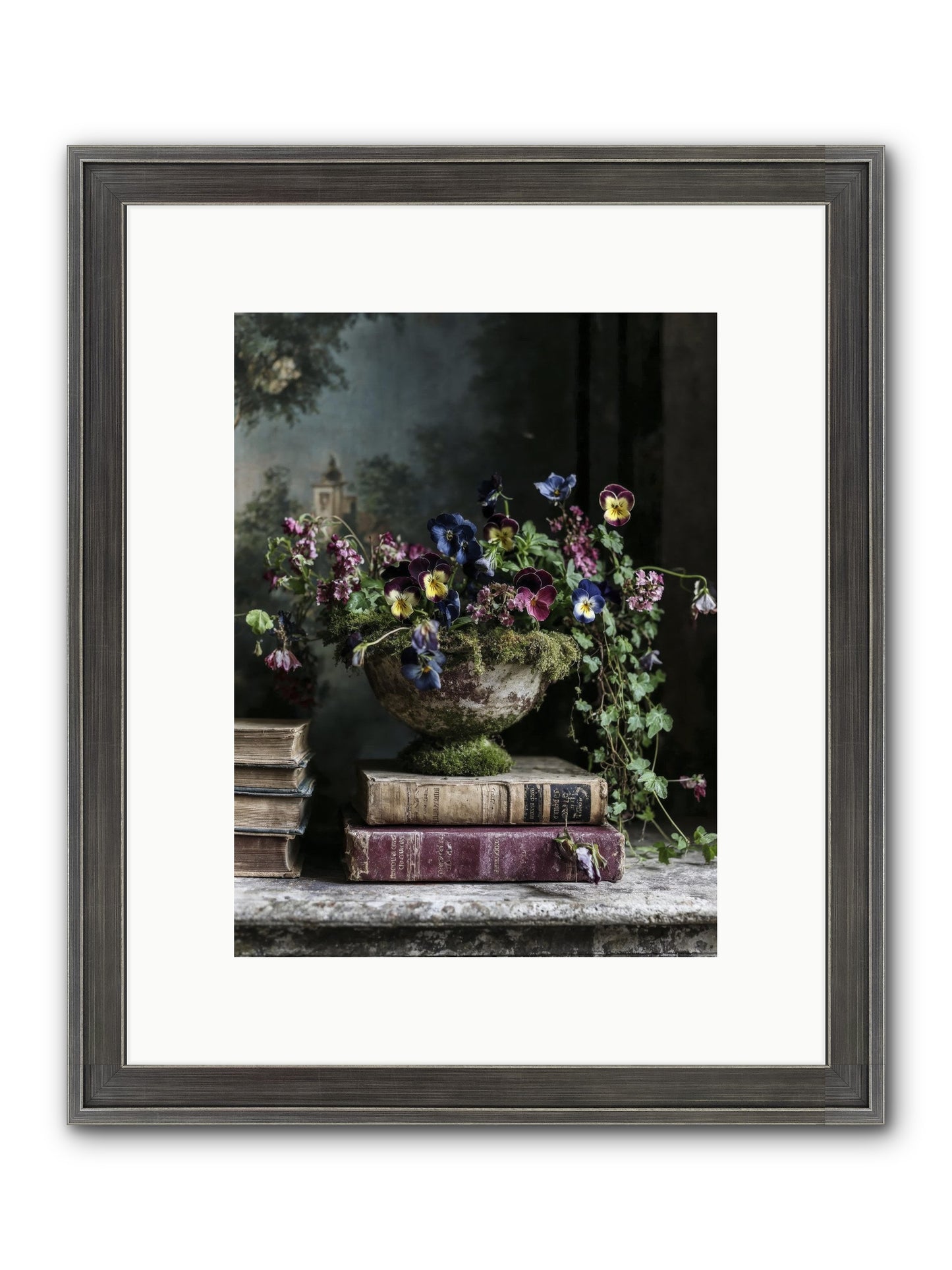 Piccadilly Pavilion Framed Print - Slimwoods Black/Silver 9x12