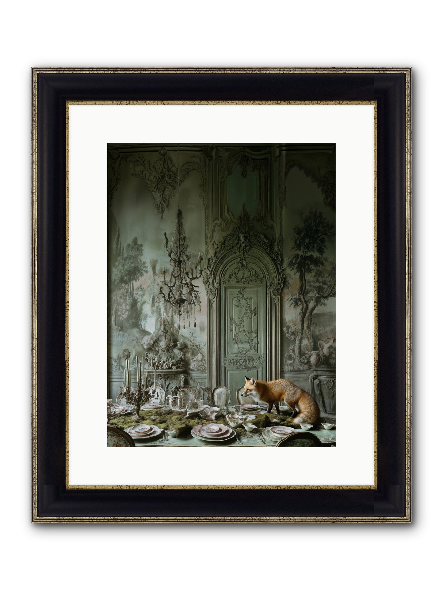 Pickwick Place No.2 Framed Print - Black & Gold 12x16