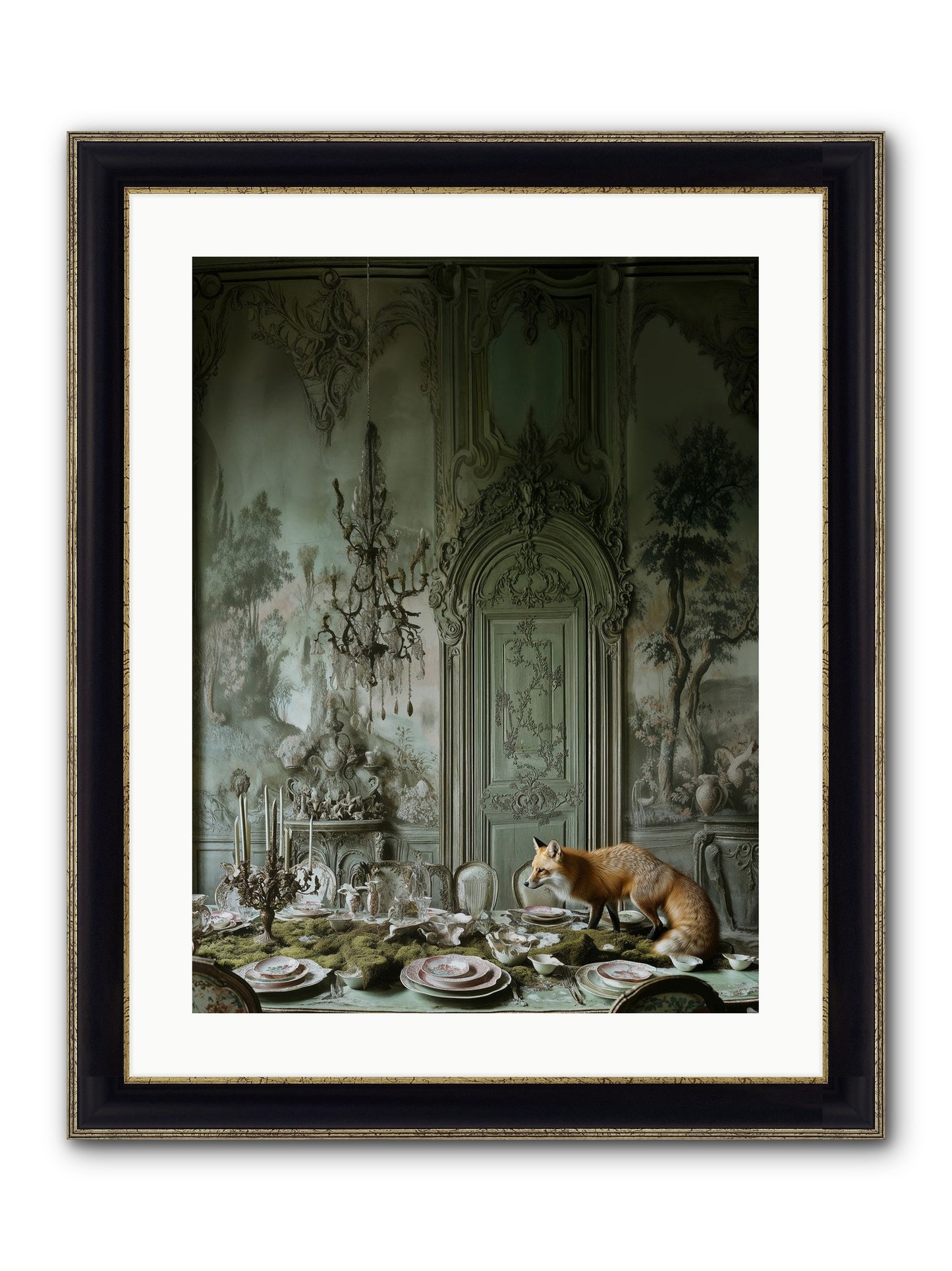 Pickwick Place No.2 Framed Print - Black & Gold 18x24