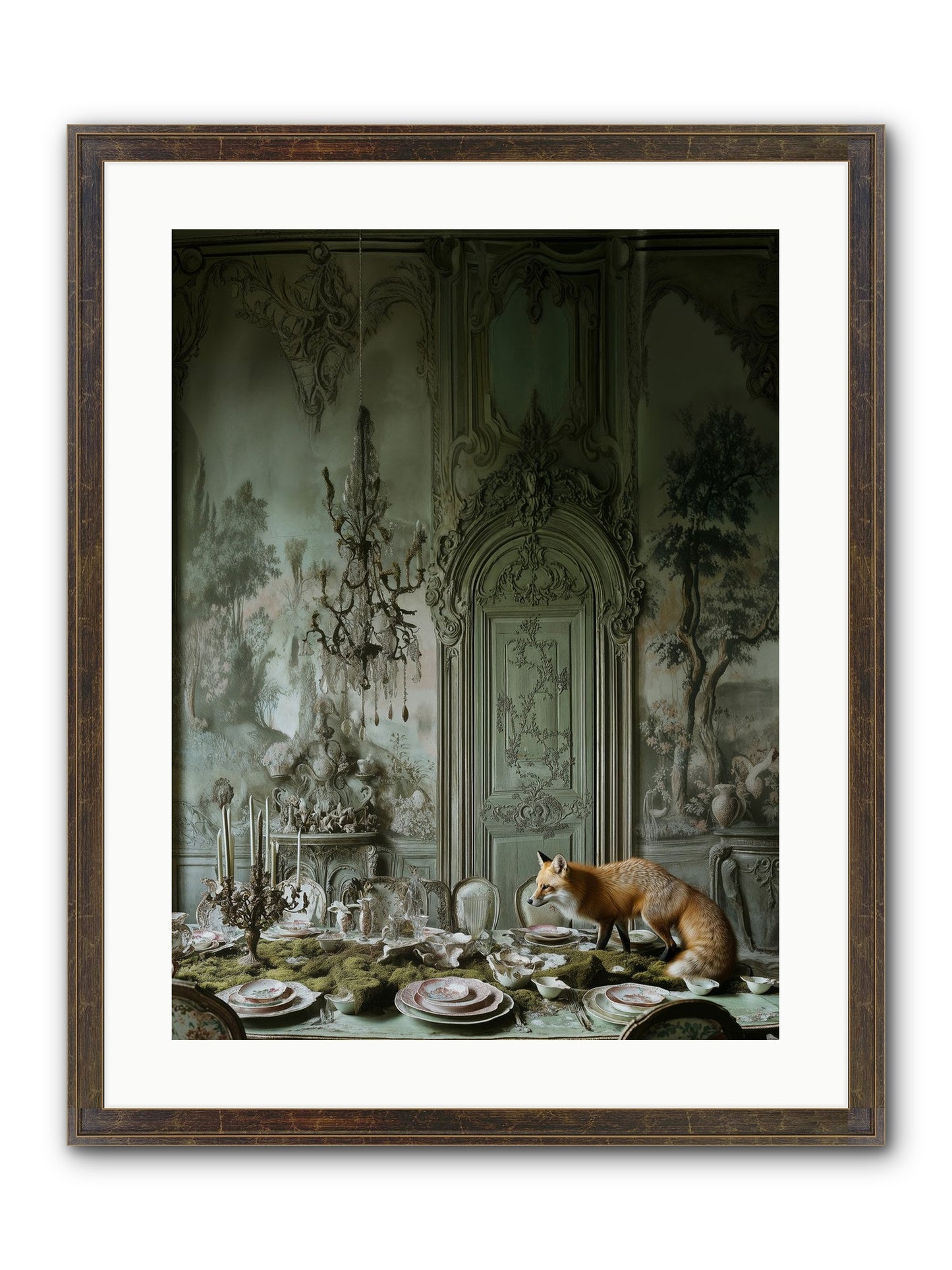 Pickwick Place No.2 Framed Print - Slimwoods Black/Gold 18x24