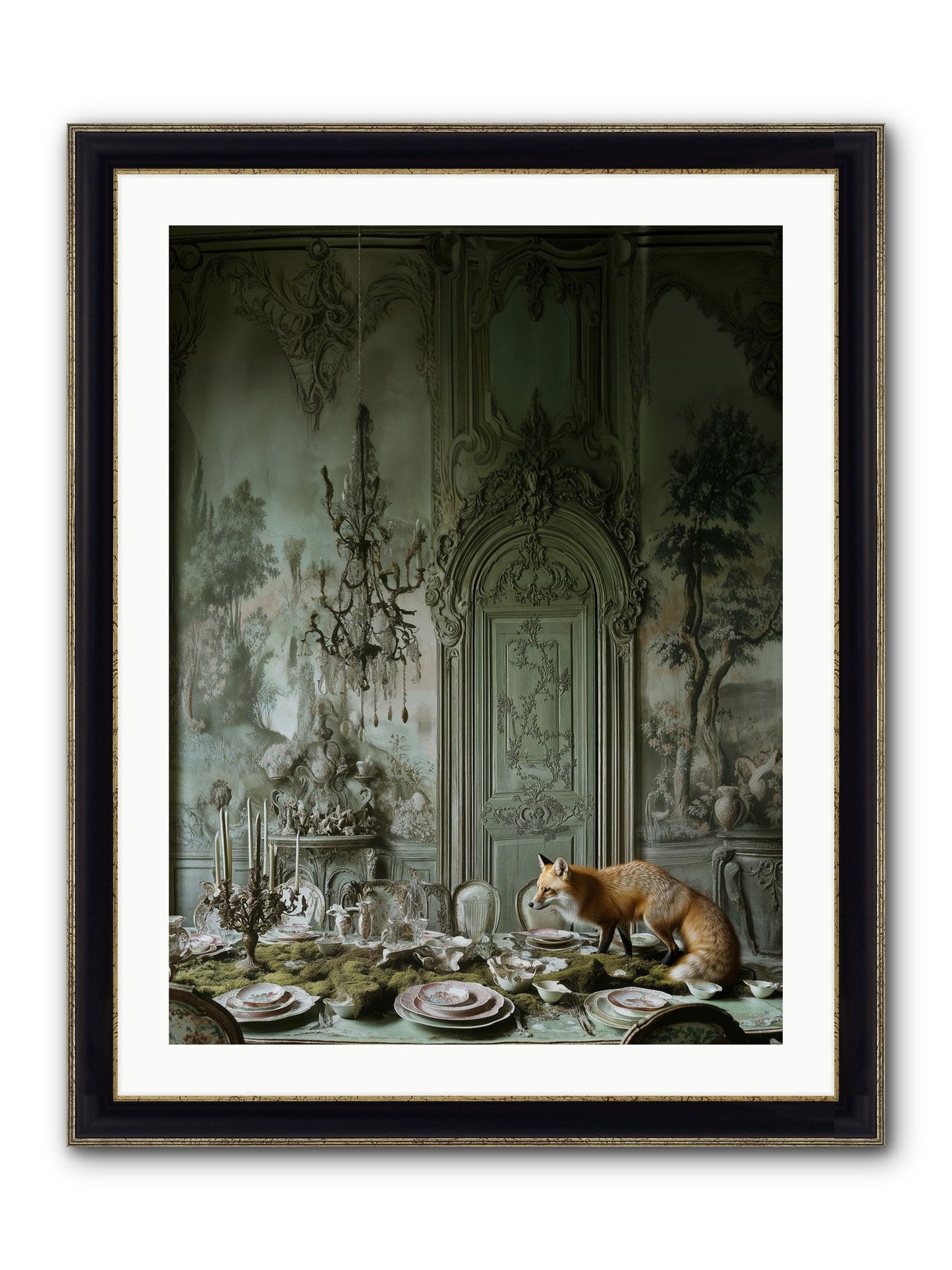 Pickwick Place No.2 Framed Print - Black & Gold 24x32