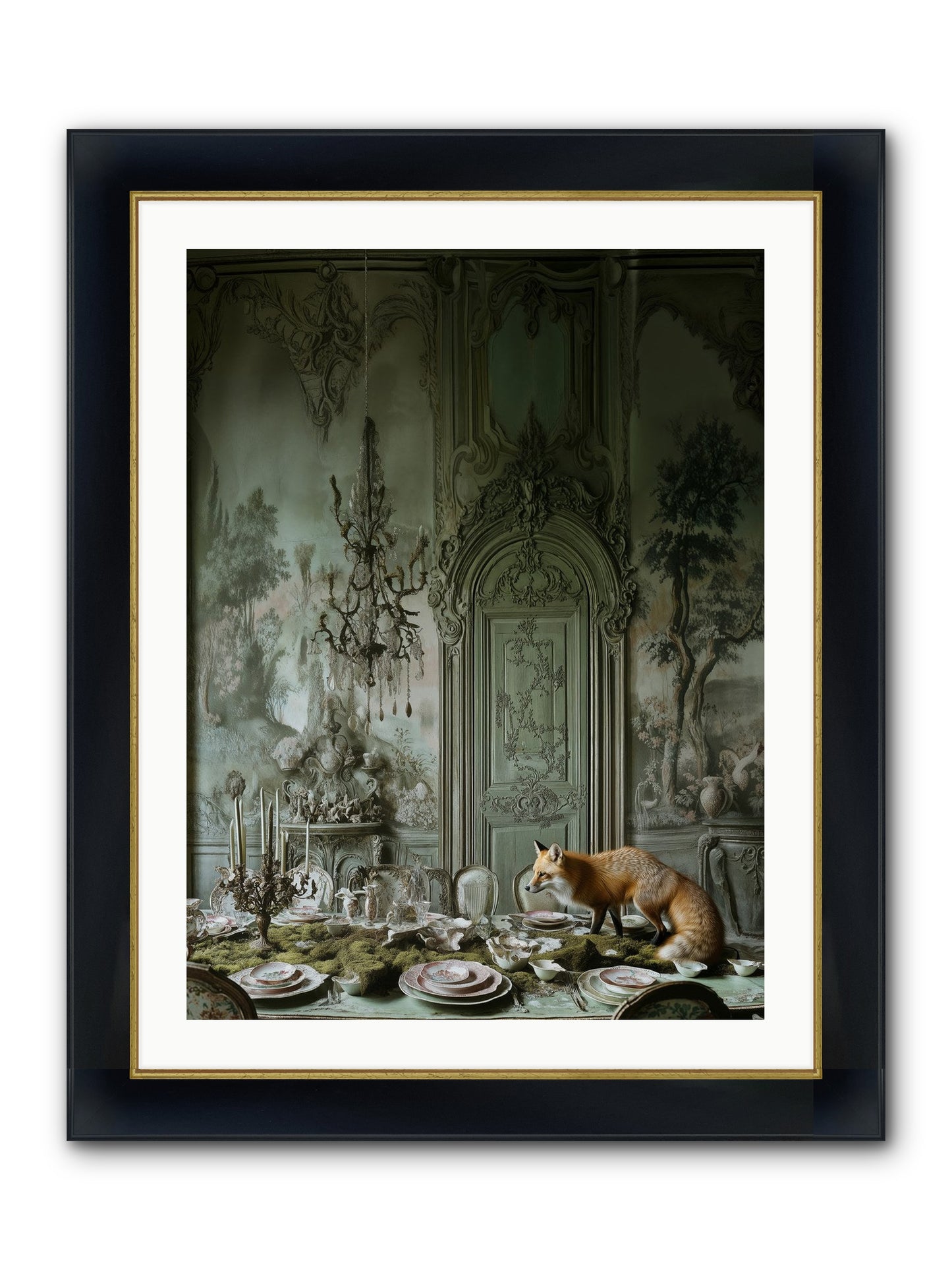 Pickwick Place No.2 Framed Print - Wide Black w/Gold 24x32