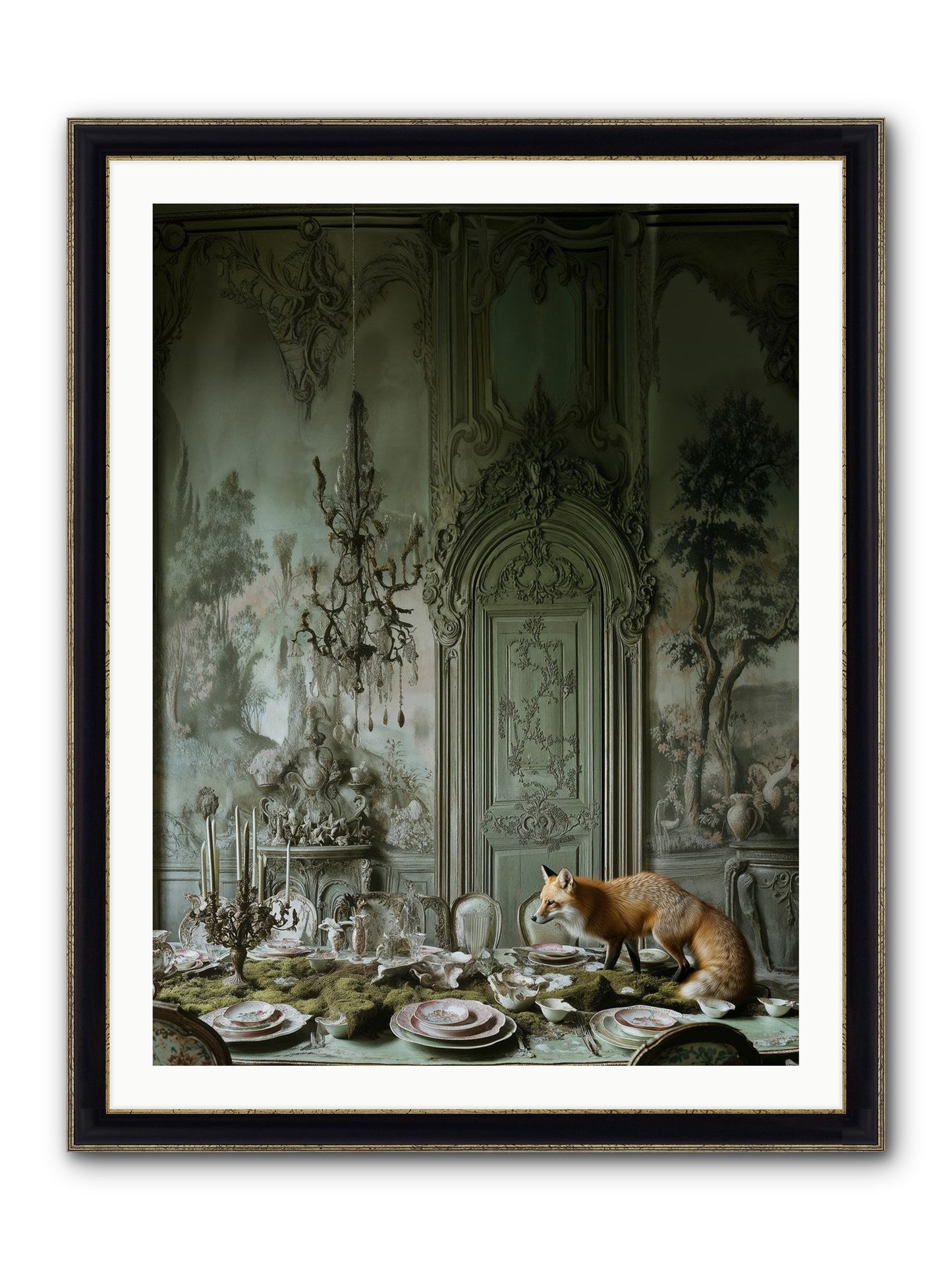 Pickwick Place No.2 Framed Print - Black & Gold 30x40