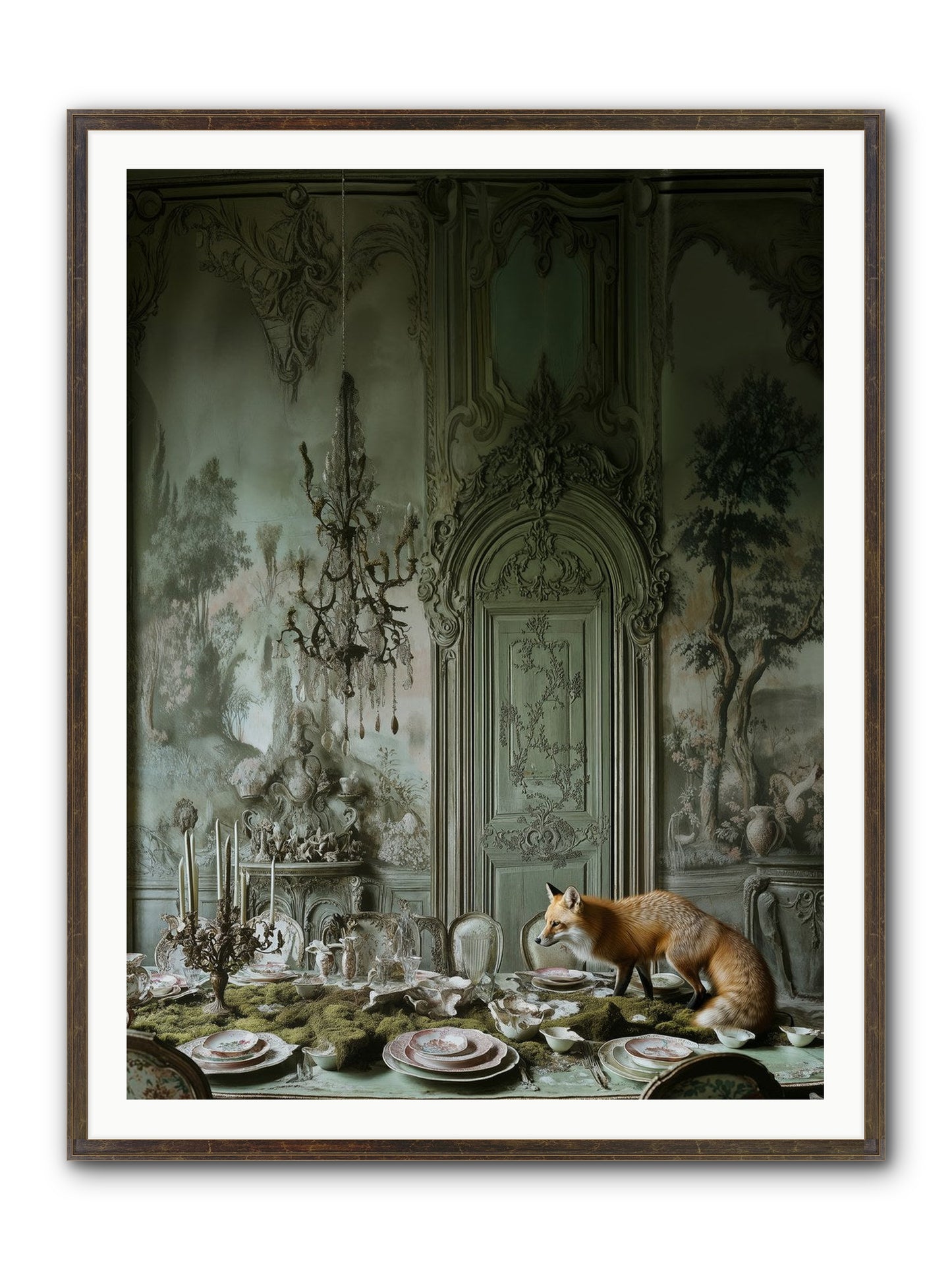 Pickwick Place No.2 Framed Print - Slimwoods Black/Gold 36x48