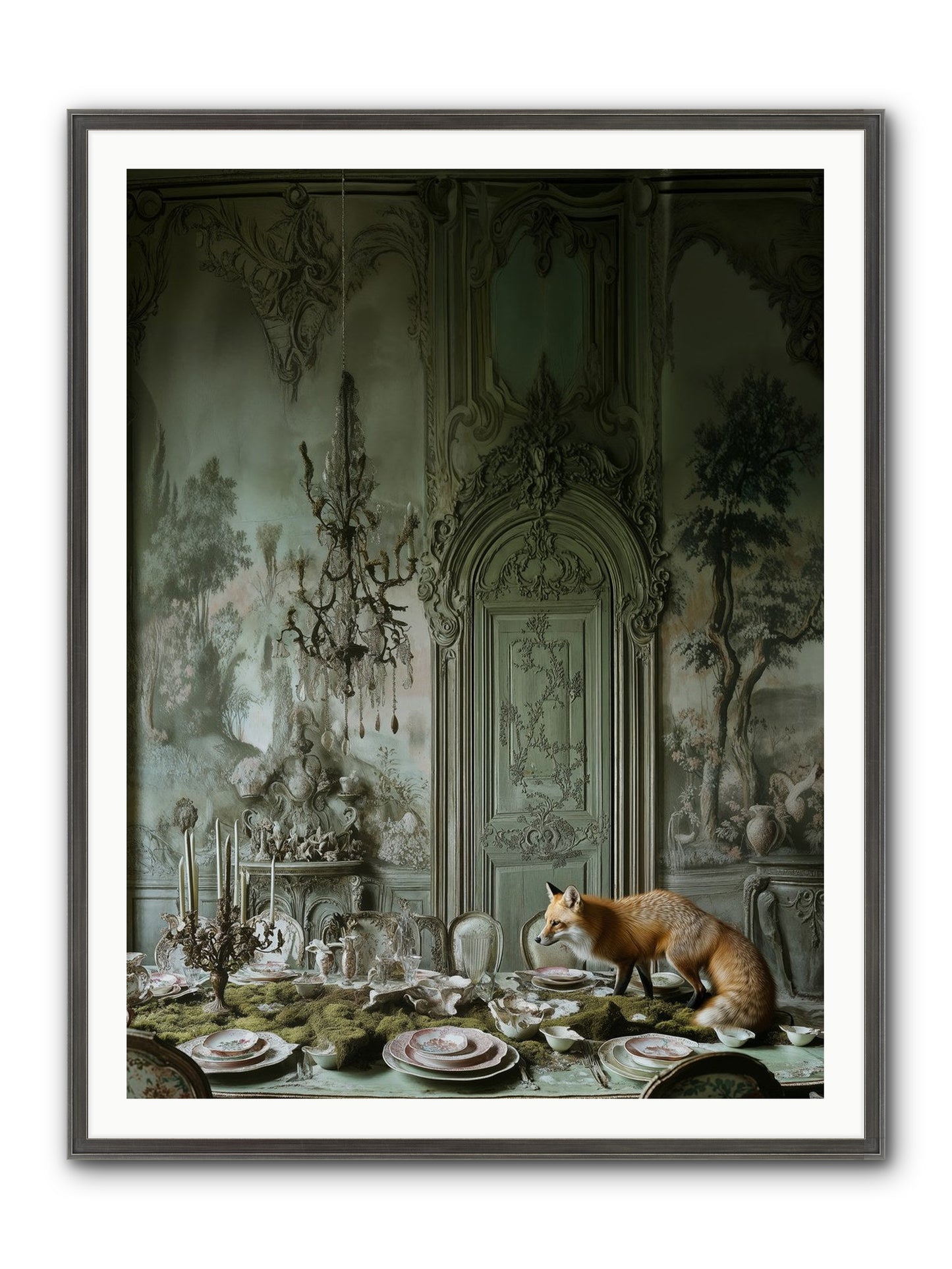 Pickwick Place No.2 Framed Print - Slimwoods Black/Silver 36x48