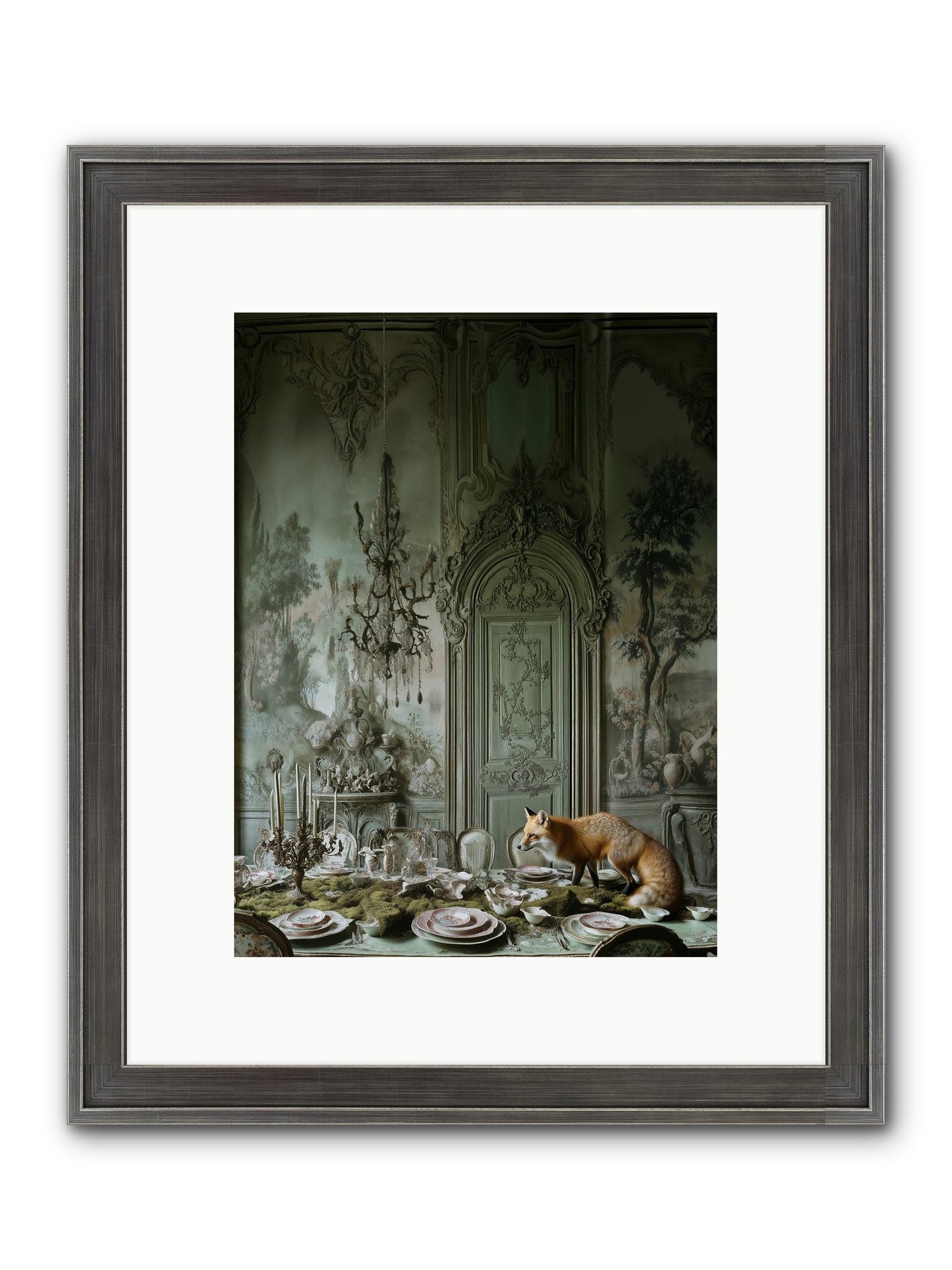 Pickwick Place No.2 Framed Print - Slimwoods Black/Silver 9x12