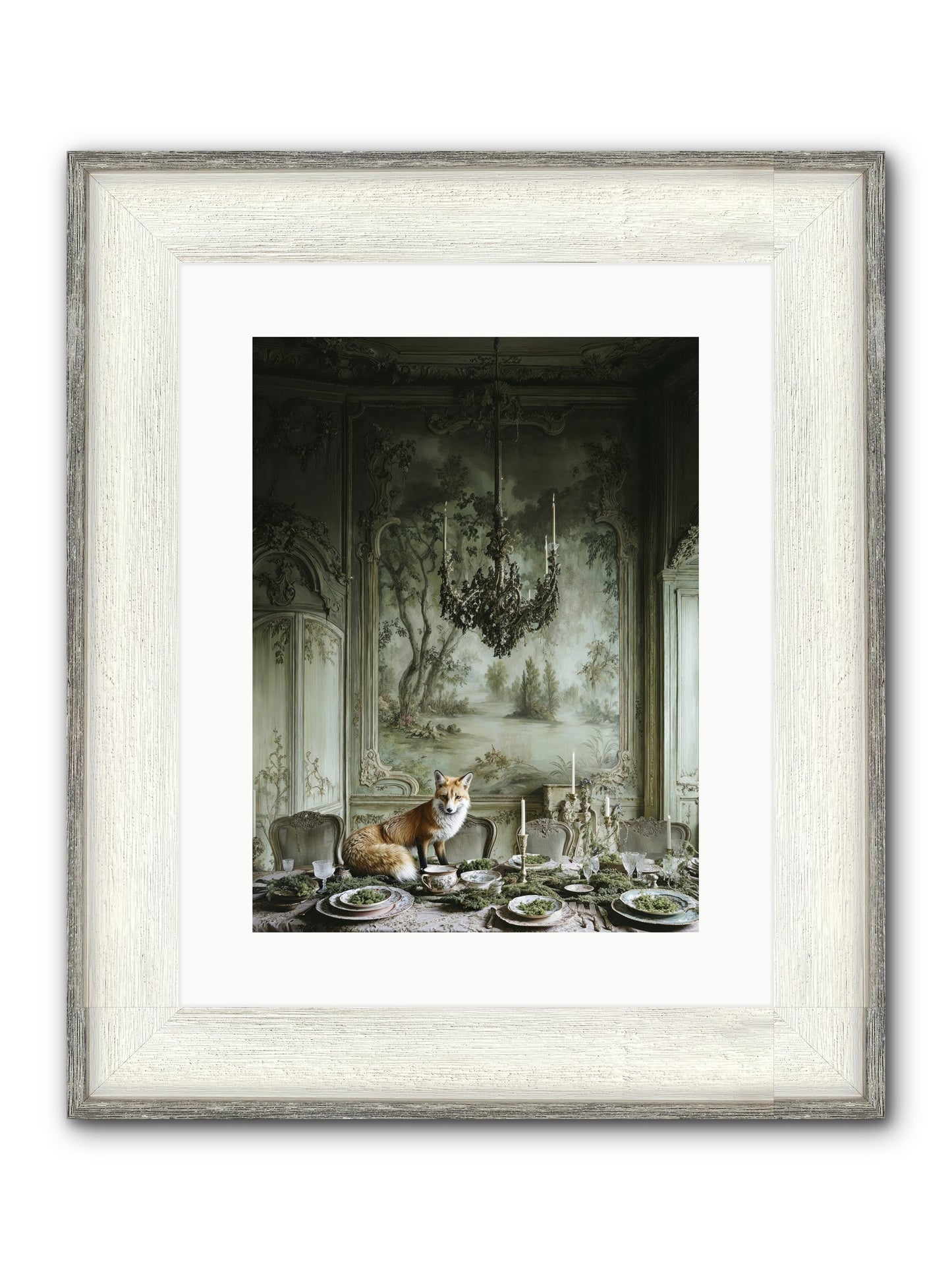 Pickwick Place Framed Print - Driftwood White 12x16
