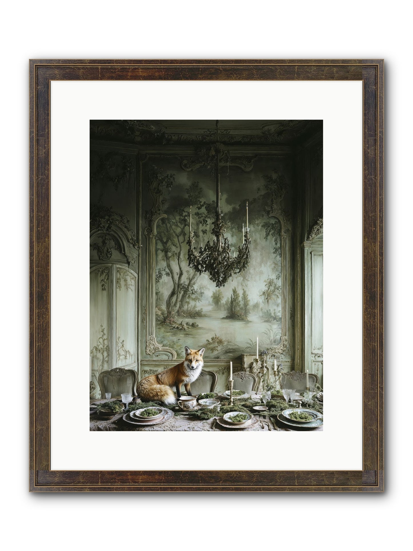 Pickwick Place Framed Print - Slimwoods Black/Gold 12x16