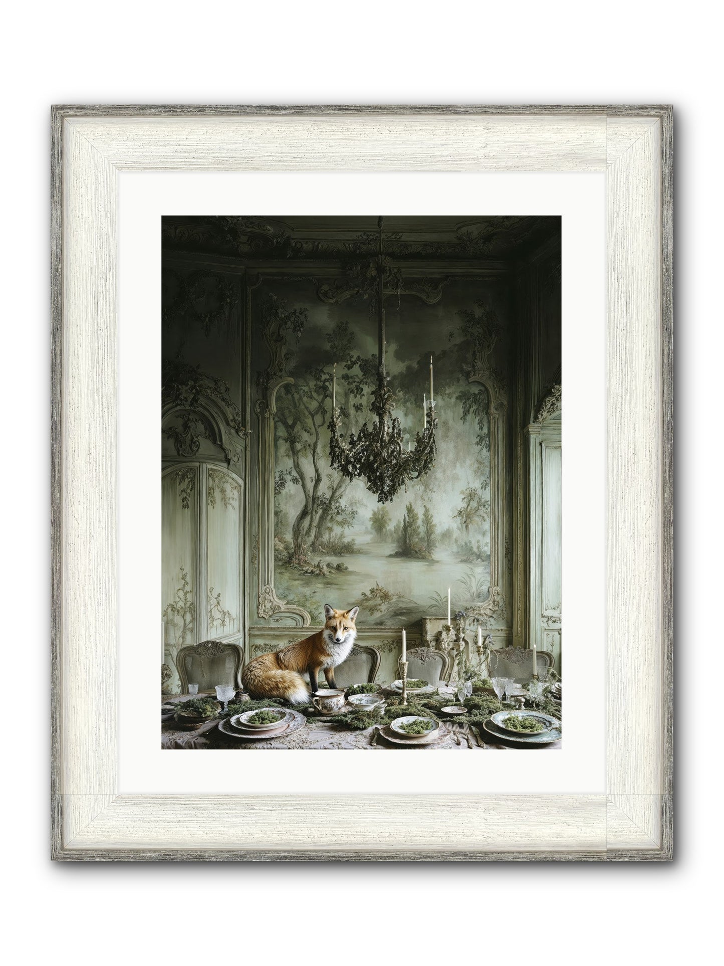 Pickwick Place Framed Print - Driftwood White 18x24