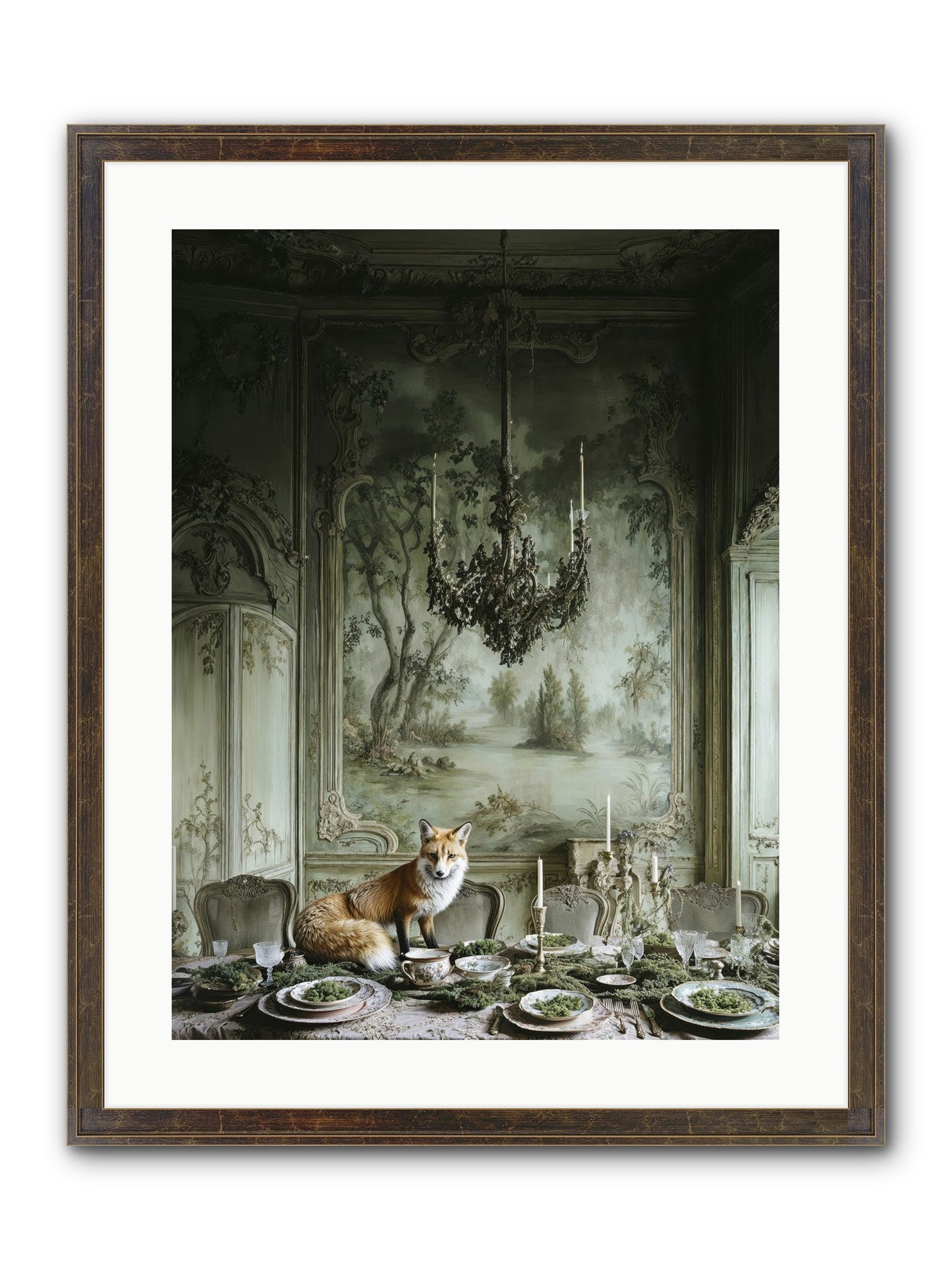 Pickwick Place Framed Print - Slimwoods Black/Gold 18x24