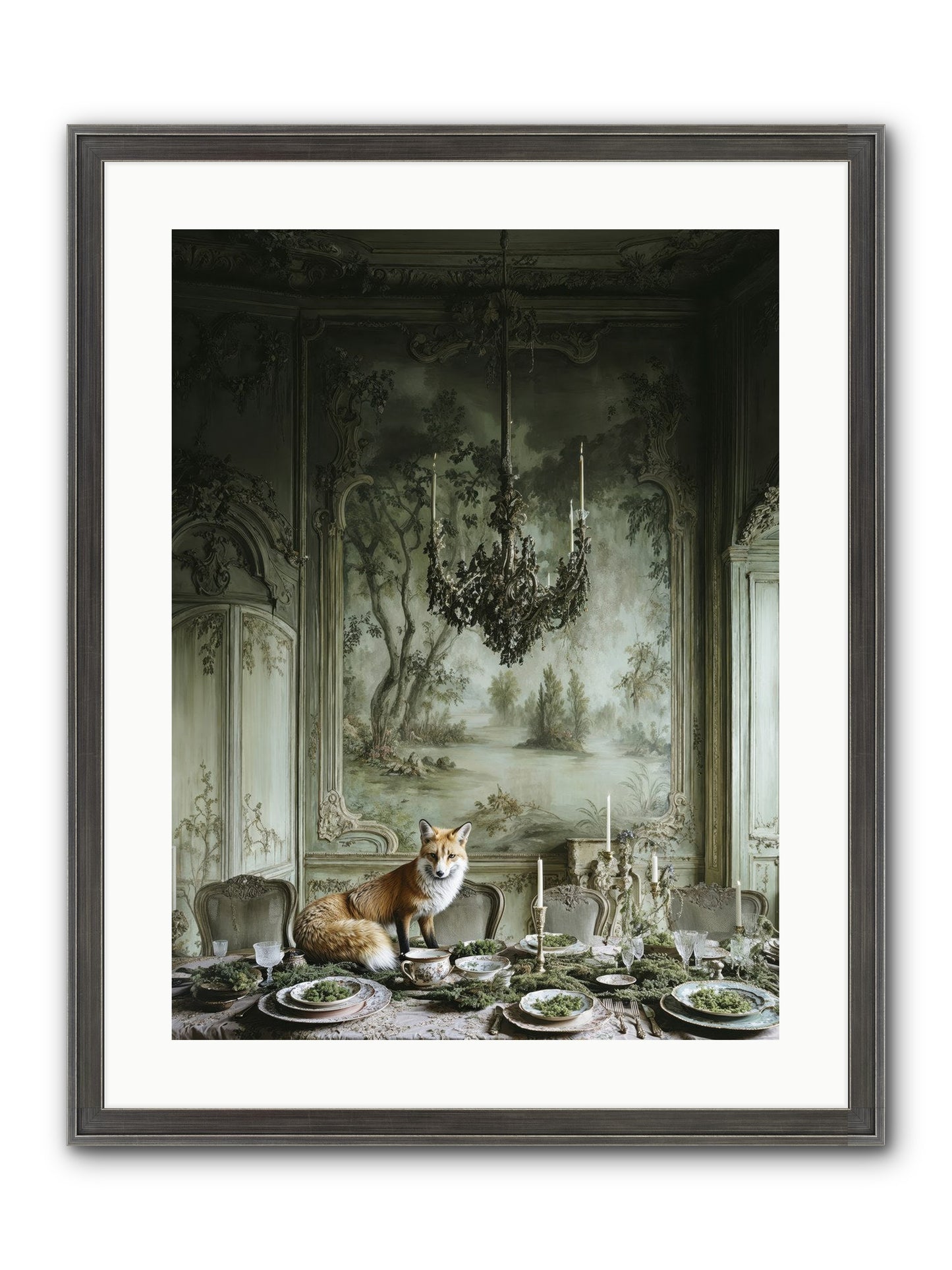Pickwick Place Framed Print - Slimwoods Black/Silver 18x24
