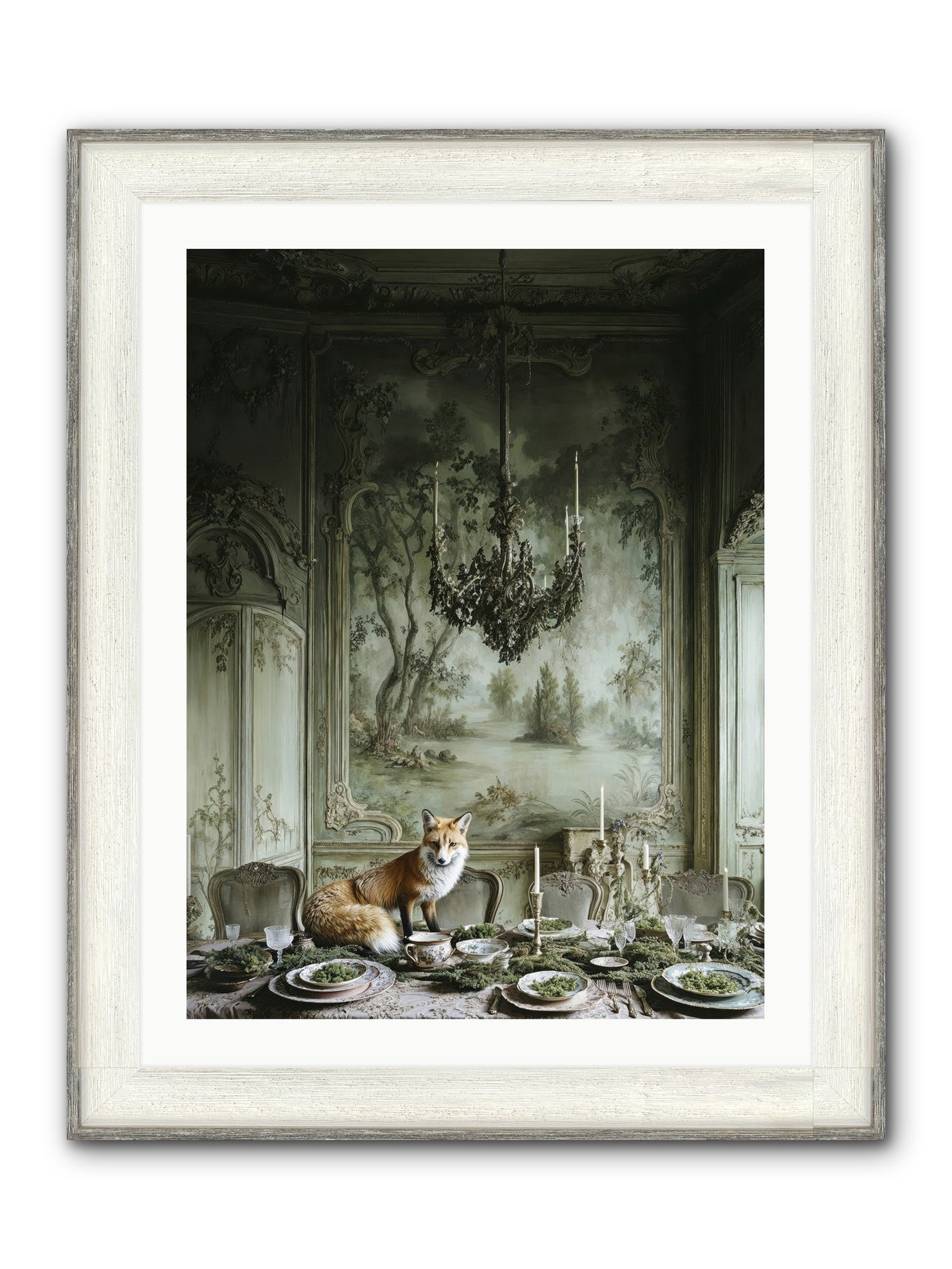 Pickwick Place Framed Print - Driftwood White 24x32