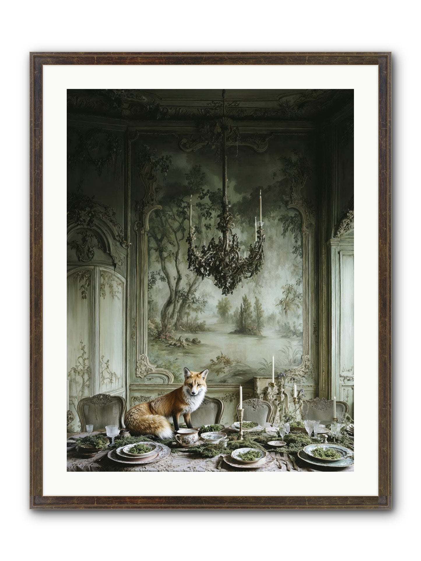 Pickwick Place Framed Print - Slimwoods Black/Gold 24x32