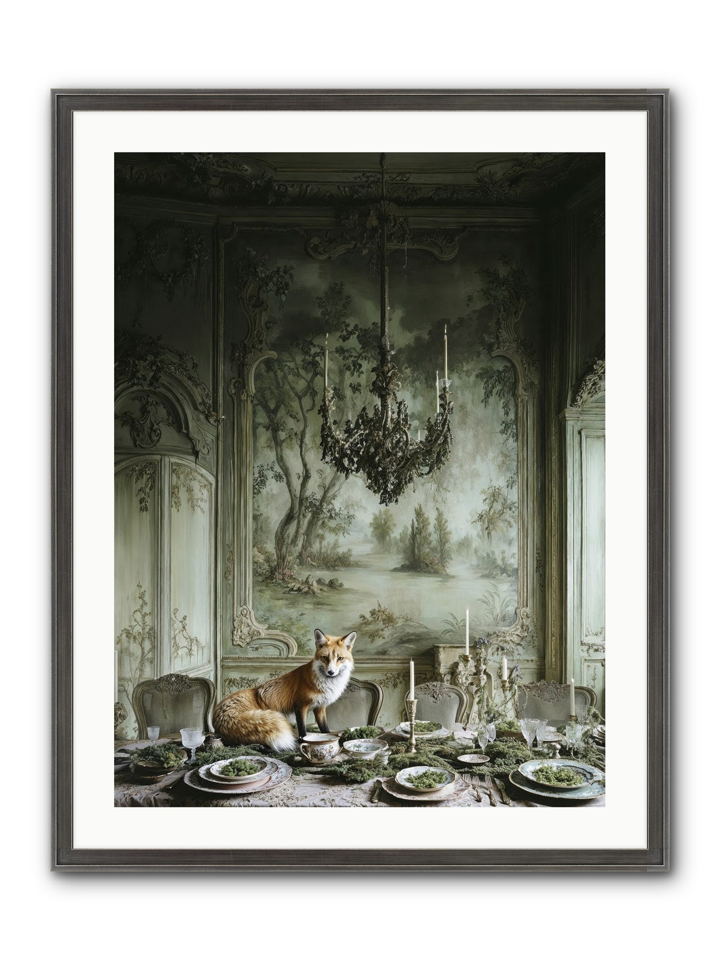 Pickwick Place Framed Print - Slimwoods Black/Silver 24x32