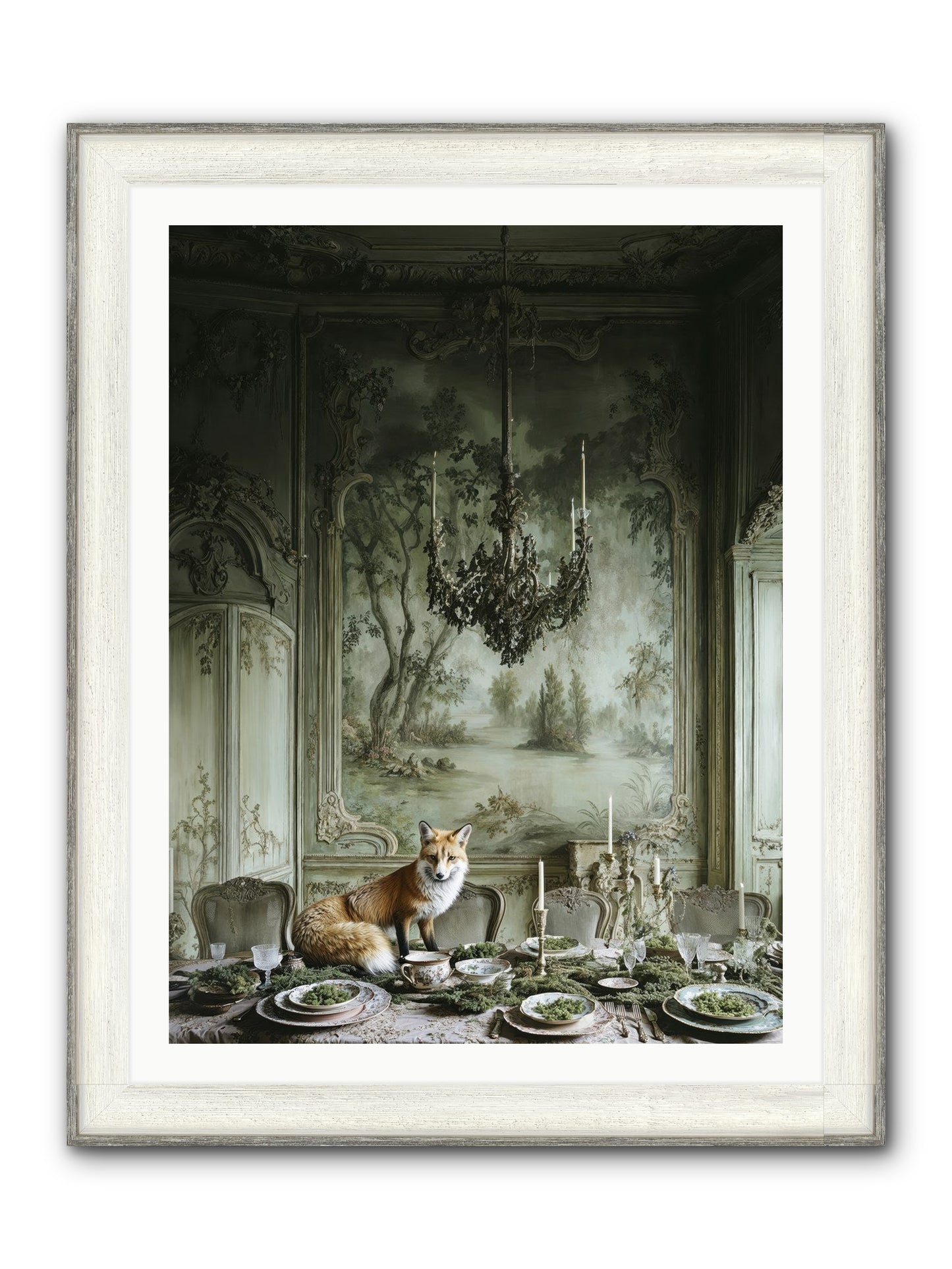 Pickwick Place Framed Print - Driftwood White 30x40