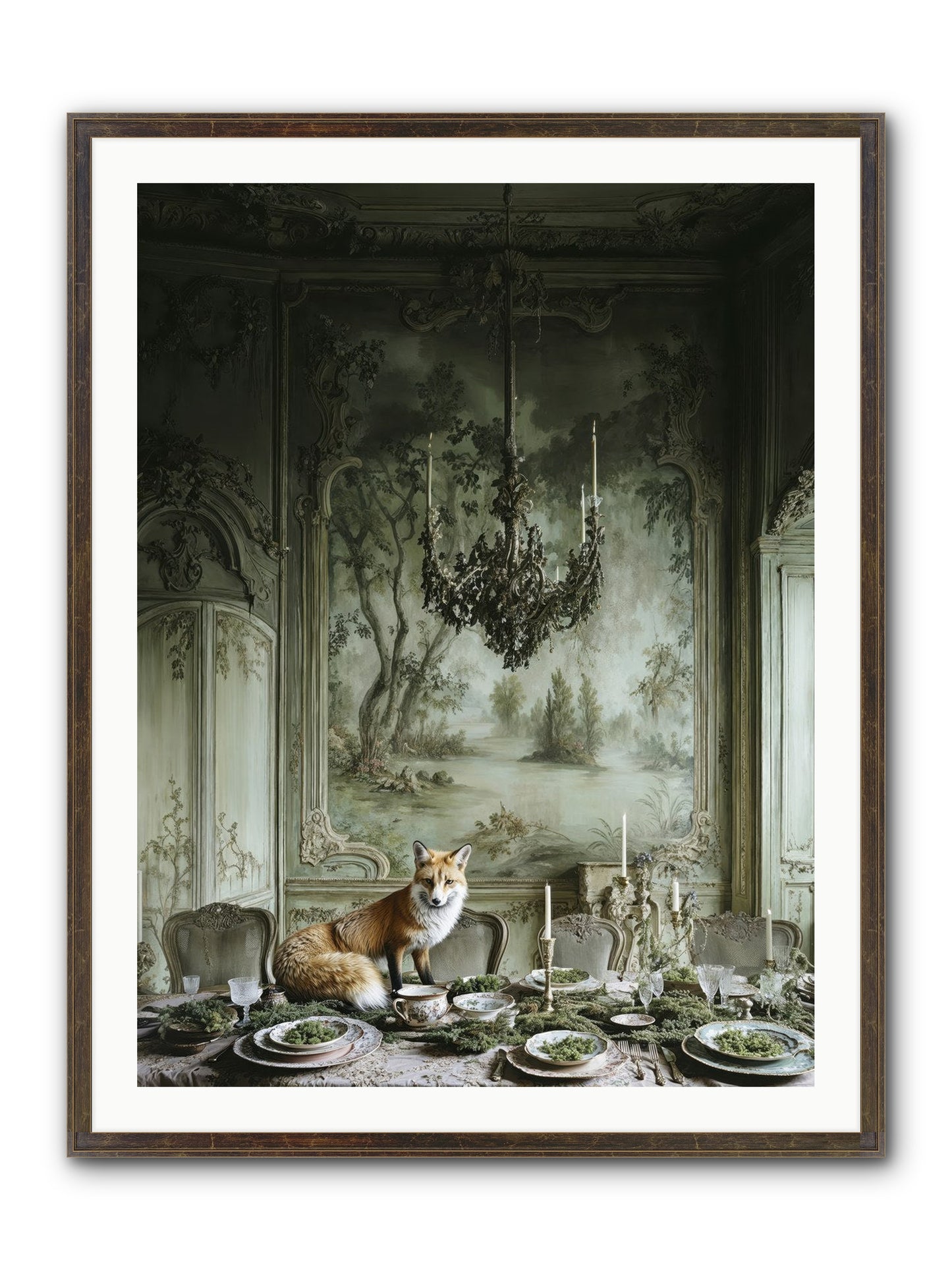Pickwick Place Framed Print - Slimwoods Black/Gold 30x40