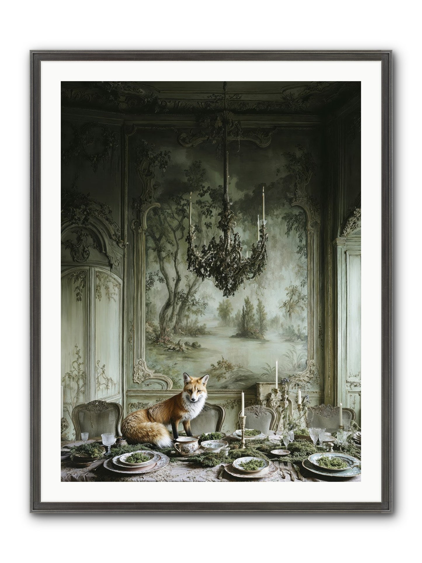 Pickwick Place Framed Print - Slimwoods Black/Silver 30x40