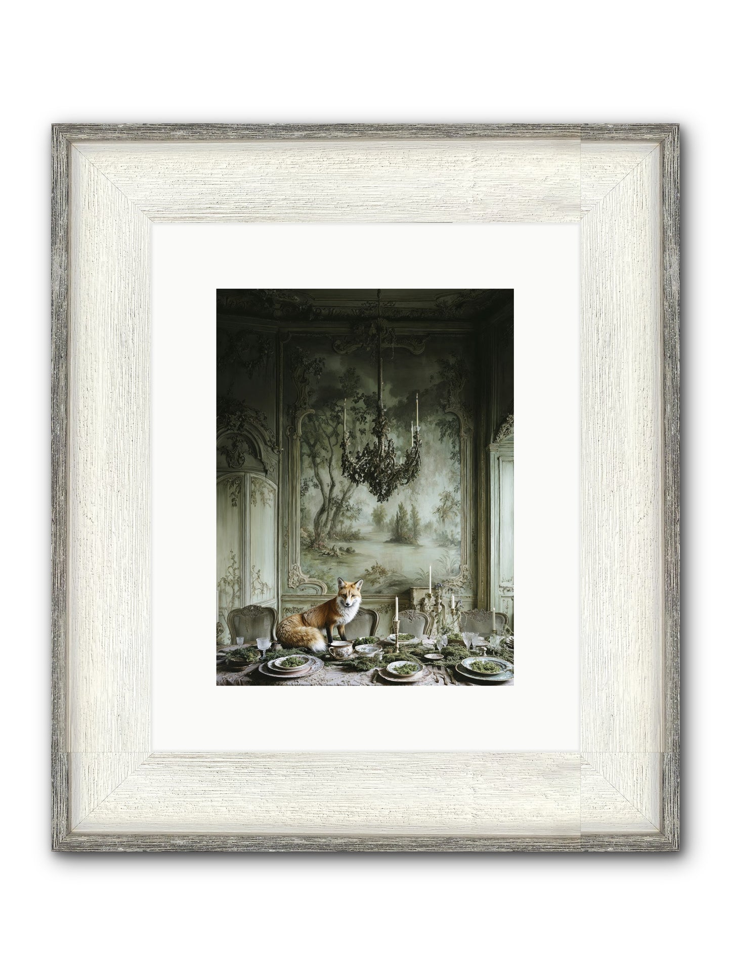 Pickwick Place Framed Print - Driftwood White 9x12