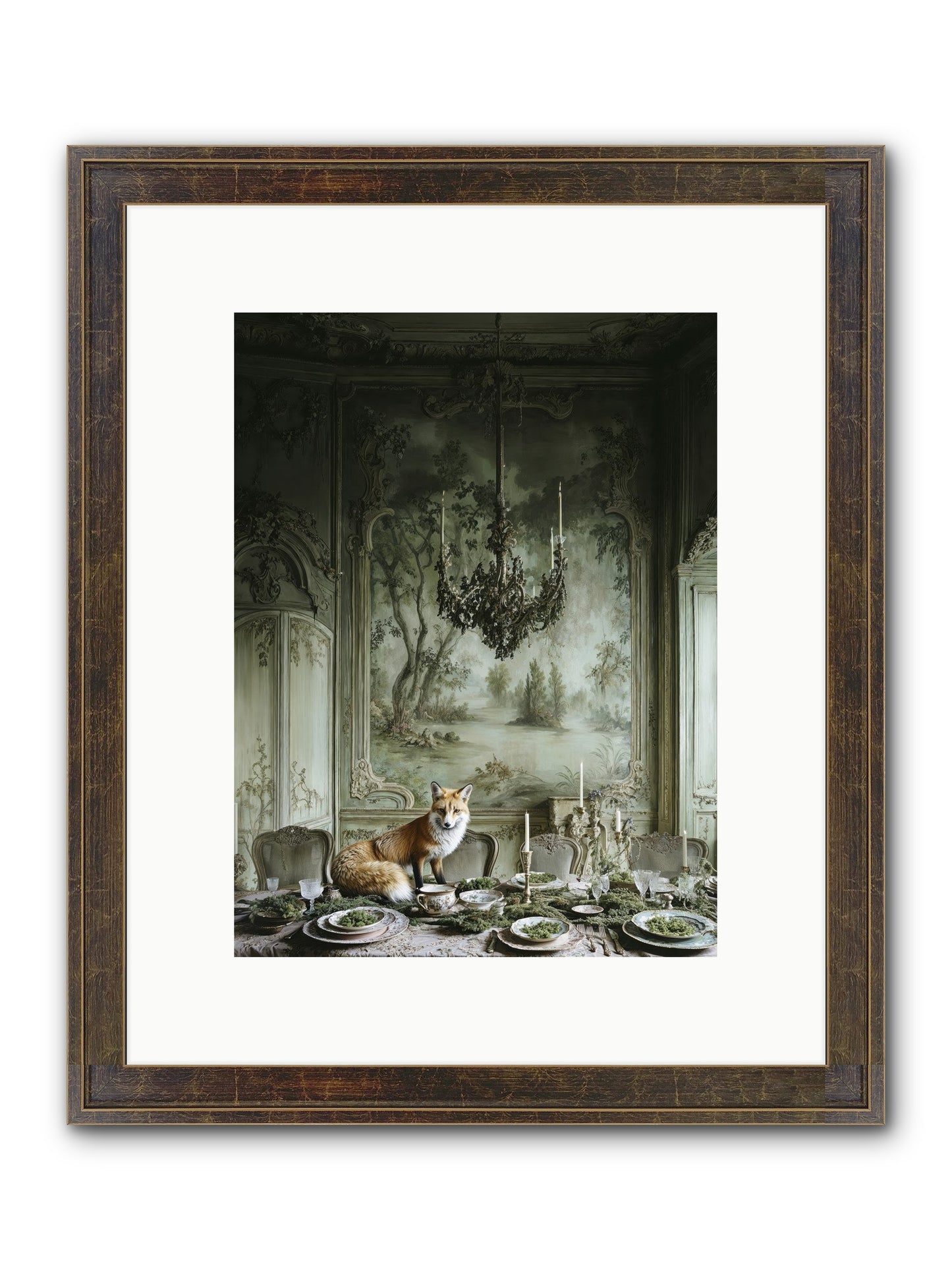 Pickwick Place Framed Print - Slimwoods Black/Gold 9x12
