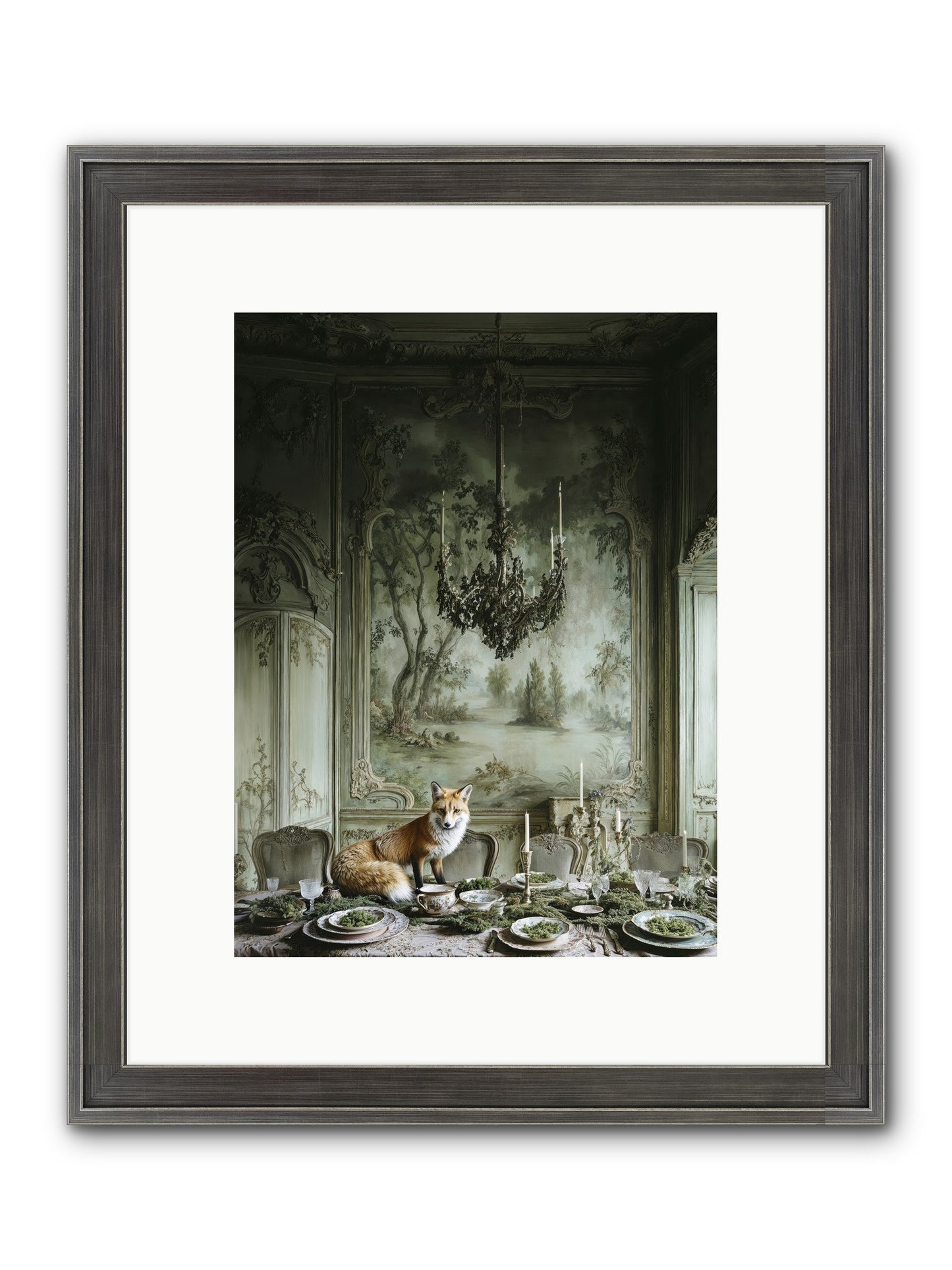 Pickwick Place Framed Print - Slimwoods Black/Silver 9x12