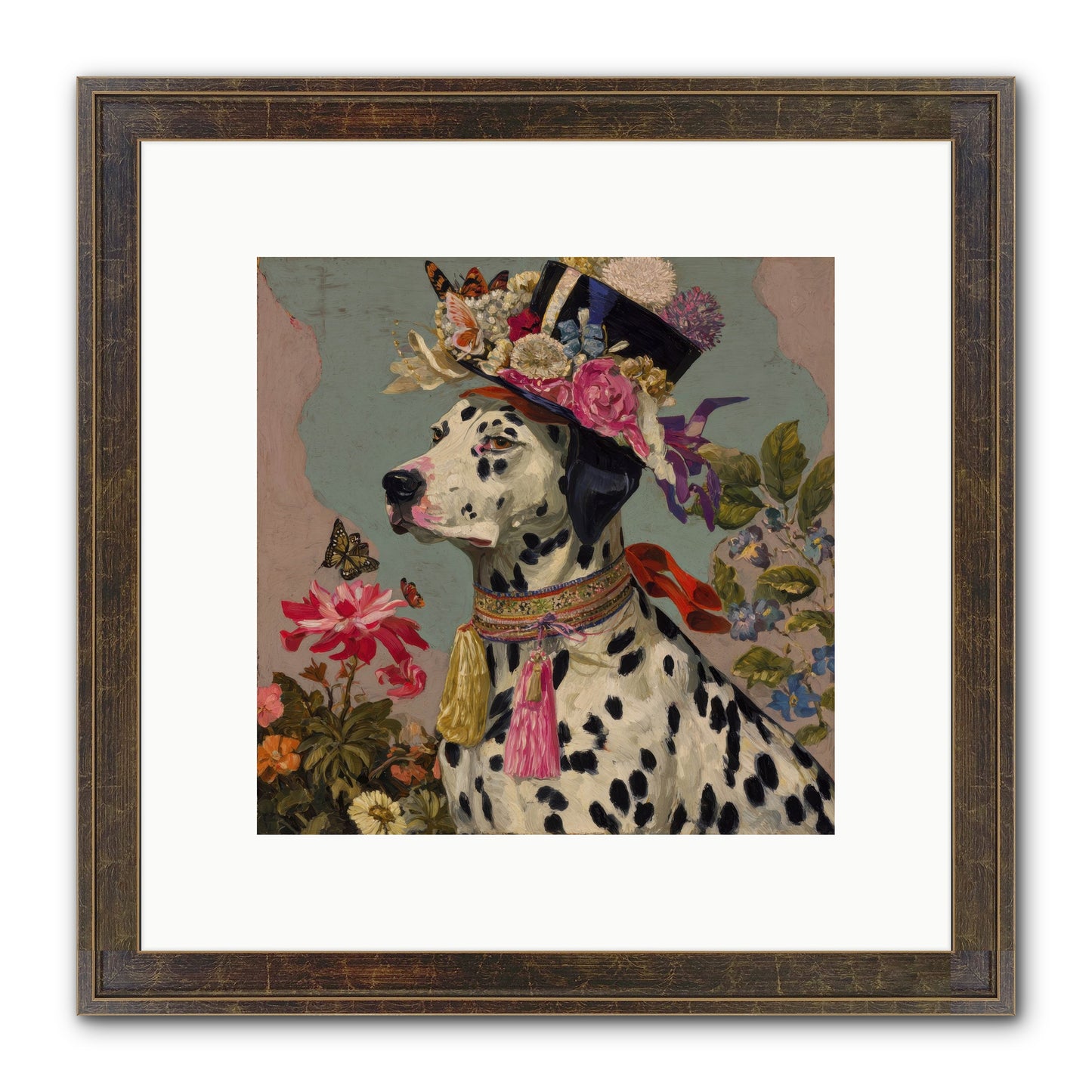 Picnic At Twilight Framed Print - Slimwoods Black/Gold 10x10