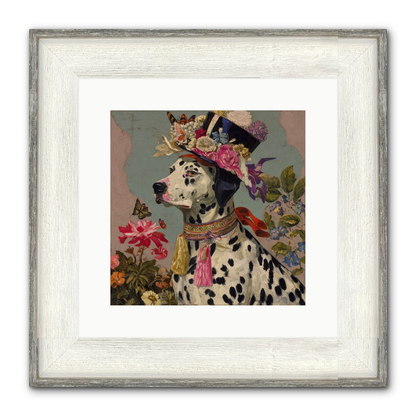 Picnic At Twilight Framed Print - Driftwood White 12x12