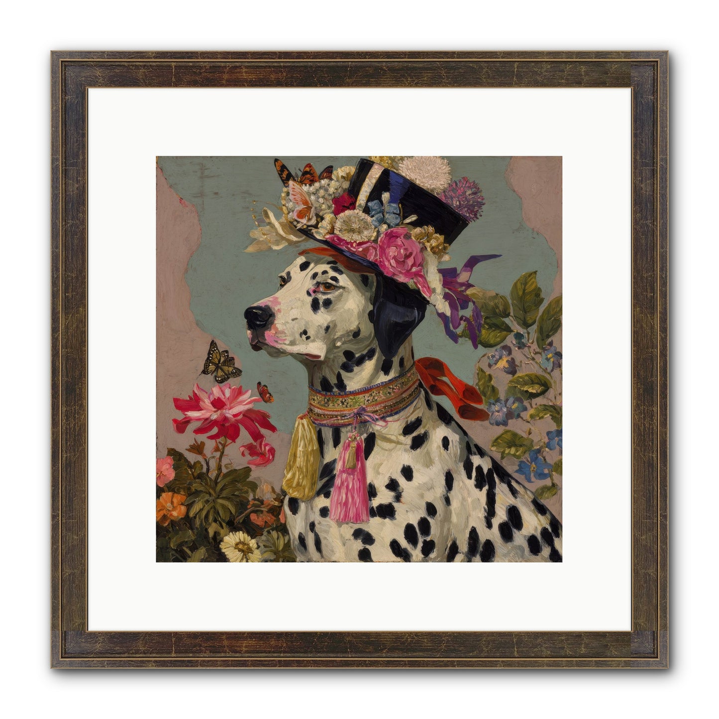 Picnic At Twilight Framed Print - Slimwoods Black/Gold 12x12