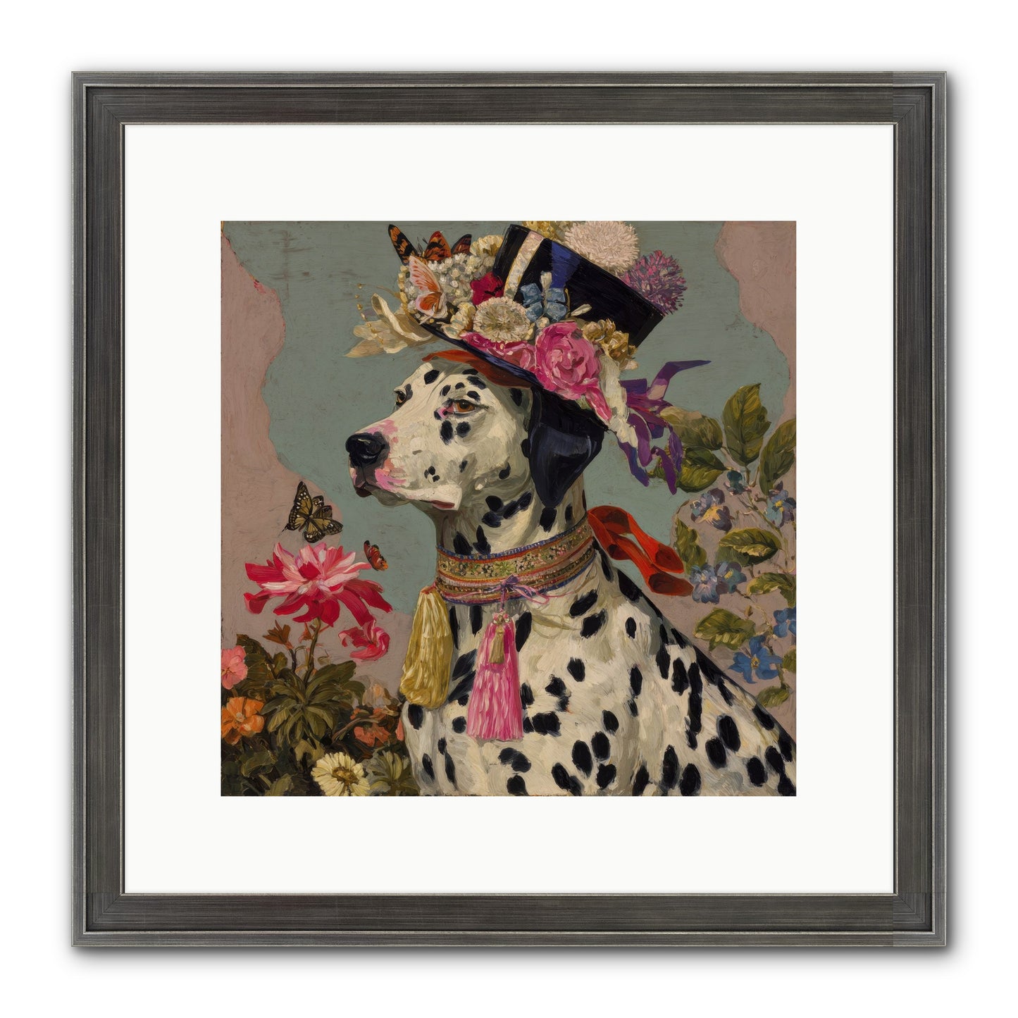 Picnic At Twilight Framed Print - Slimwoods Black/Silver 12x12