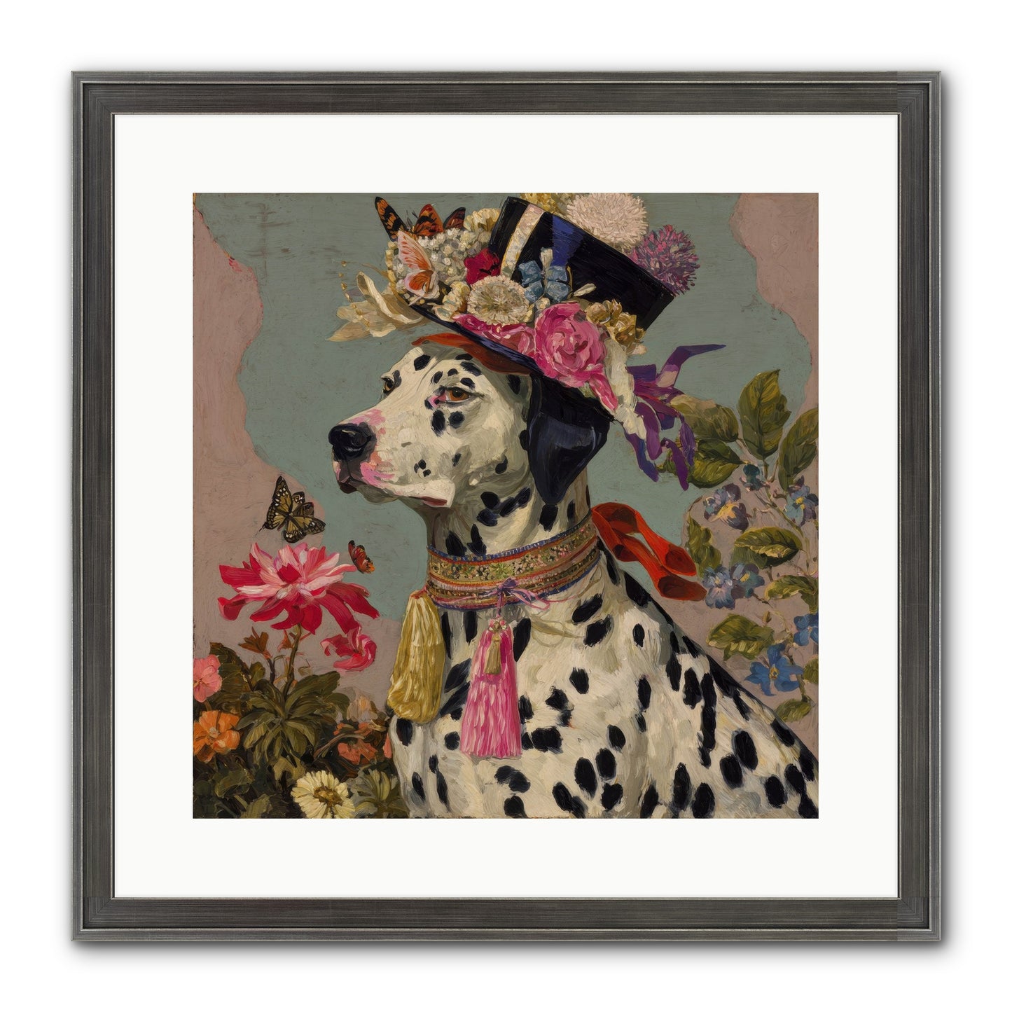 Picnic At Twilight Framed Print - Slimwoods Black/Silver 16x16