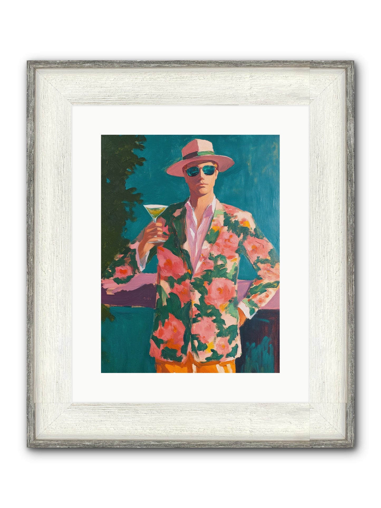 Pier Philosopher Framed Print - Driftwood White 12x16