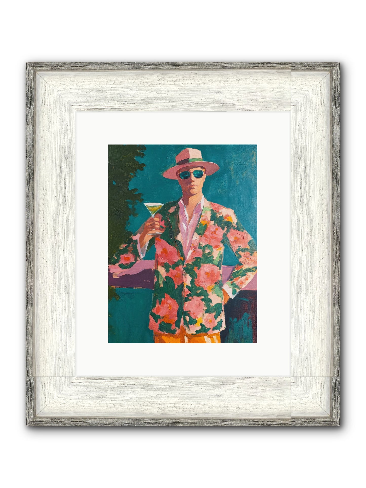 Pier Philosopher Framed Print - Driftwood White 9x12