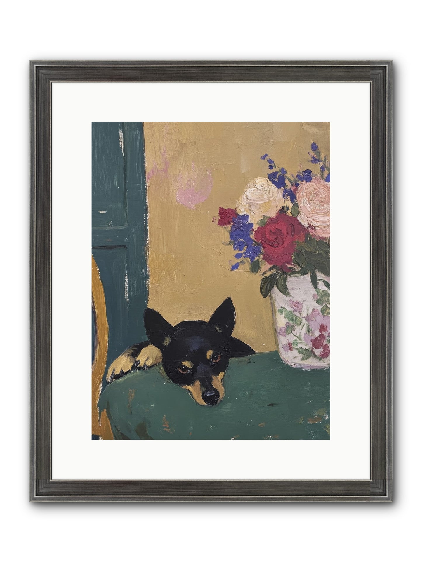 Pilot Framed Print - Slimwoods Black/Silver 12x16