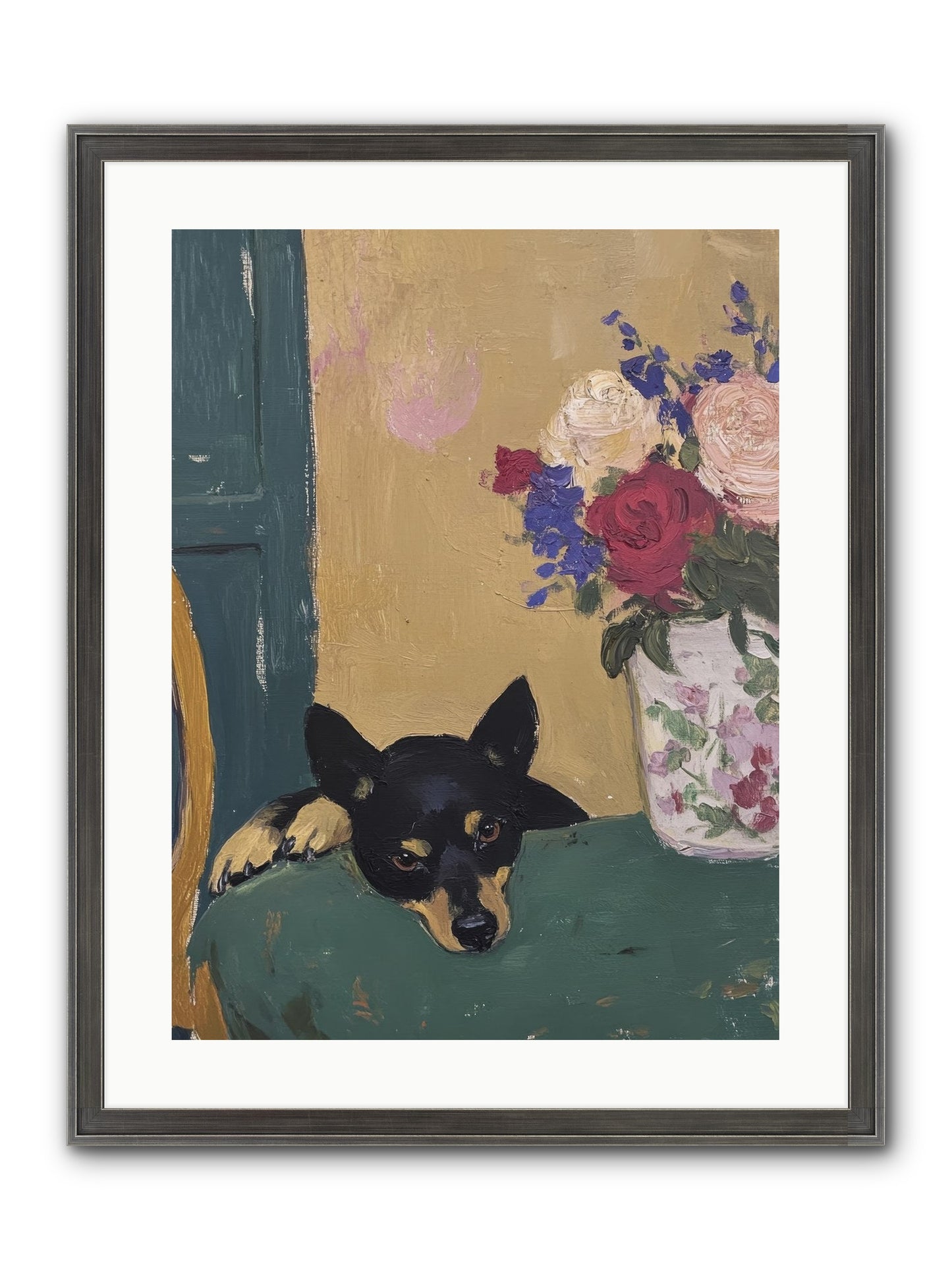 Pilot Framed Print - Slimwoods Black/Silver 18x24