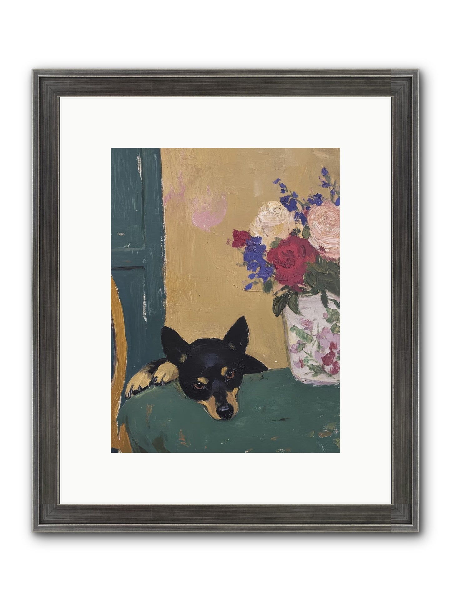 Pilot Framed Print - Slimwoods Black/Silver 9x12