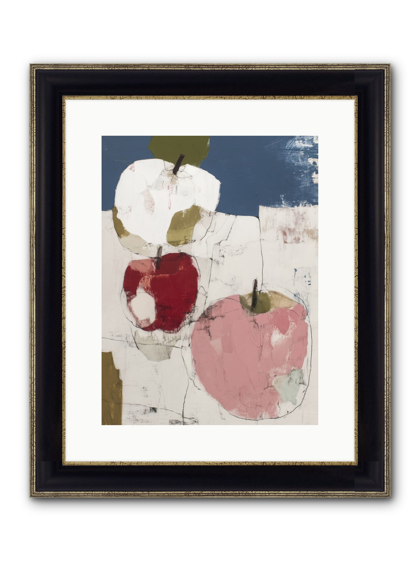 Pink Lady No.1 Framed Print - Black & Gold 12x16