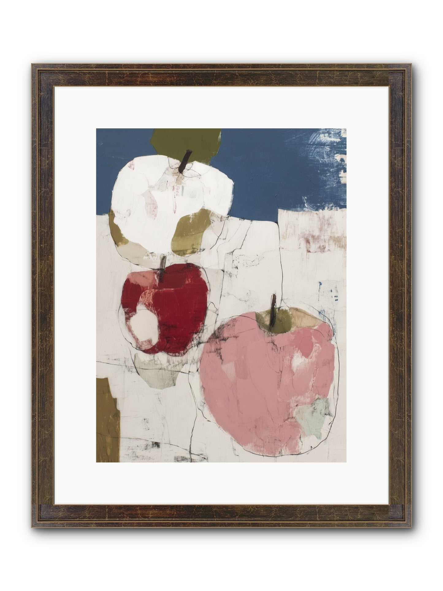 Pink Lady No.1 Framed Print - Slimwoods Black/Gold 12x16