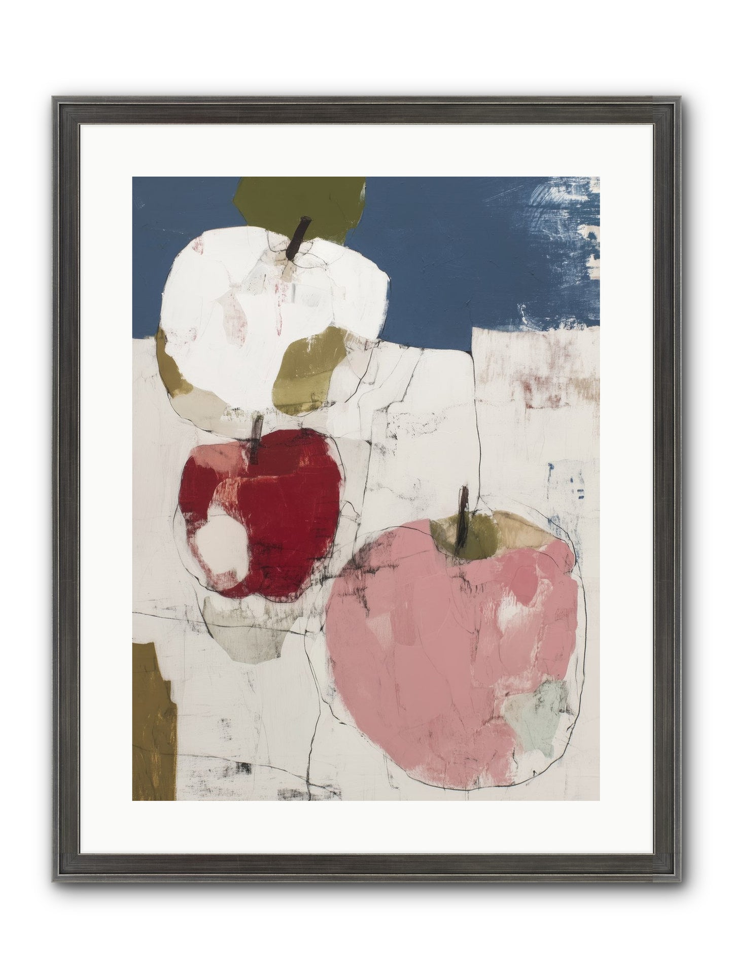 Pink Lady No.1 Framed Print - Slimwoods Black/Silver 18x24
